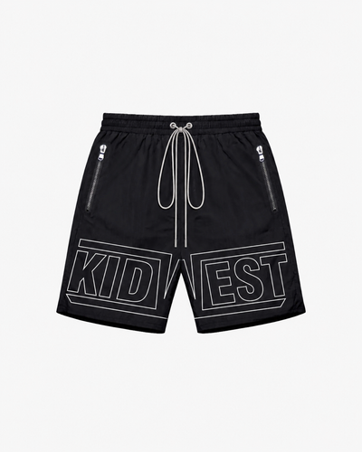 APEX NYLON SHORTS - BLACK KID FROM THE WEST