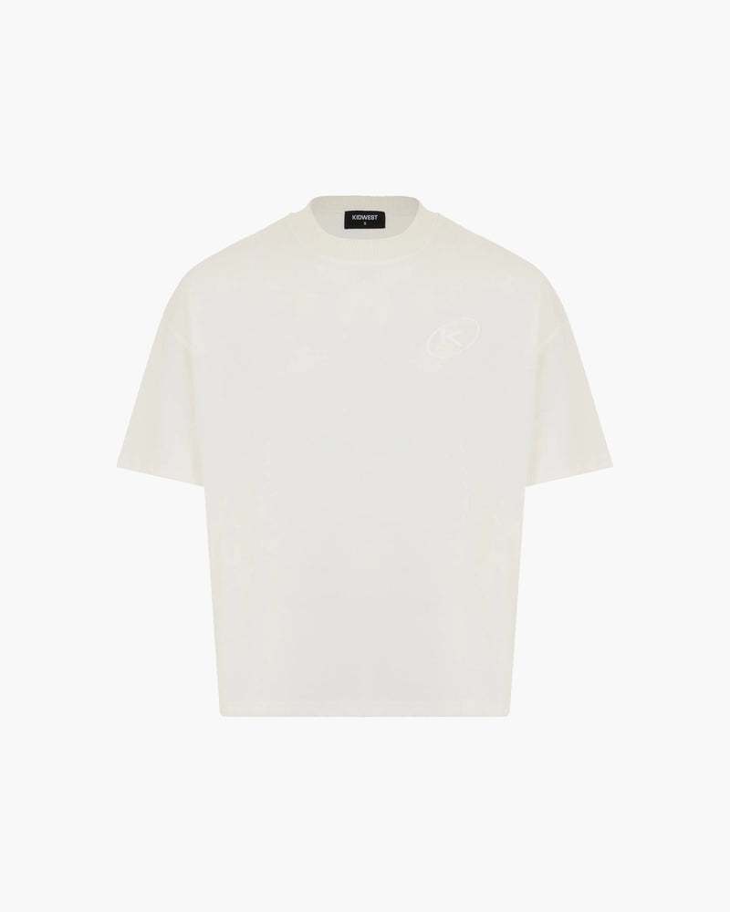 BASICS T-SHIRT - WHITE KID FROM THE WEST BASICS T-SHIRT - WHITE KID FROM THE WEST