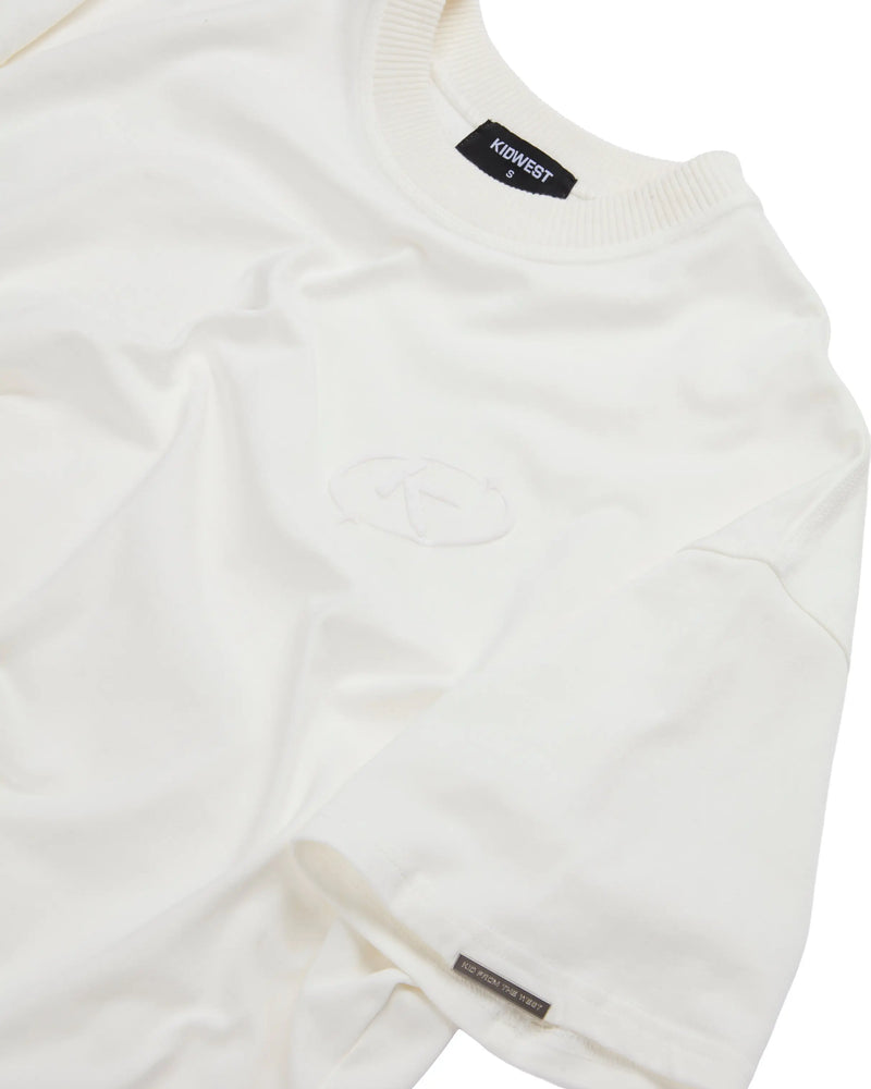 BASICS T-SHIRT - WHITE KID FROM THE WEST BASICS T-SHIRT - WHITE KID FROM THE WEST