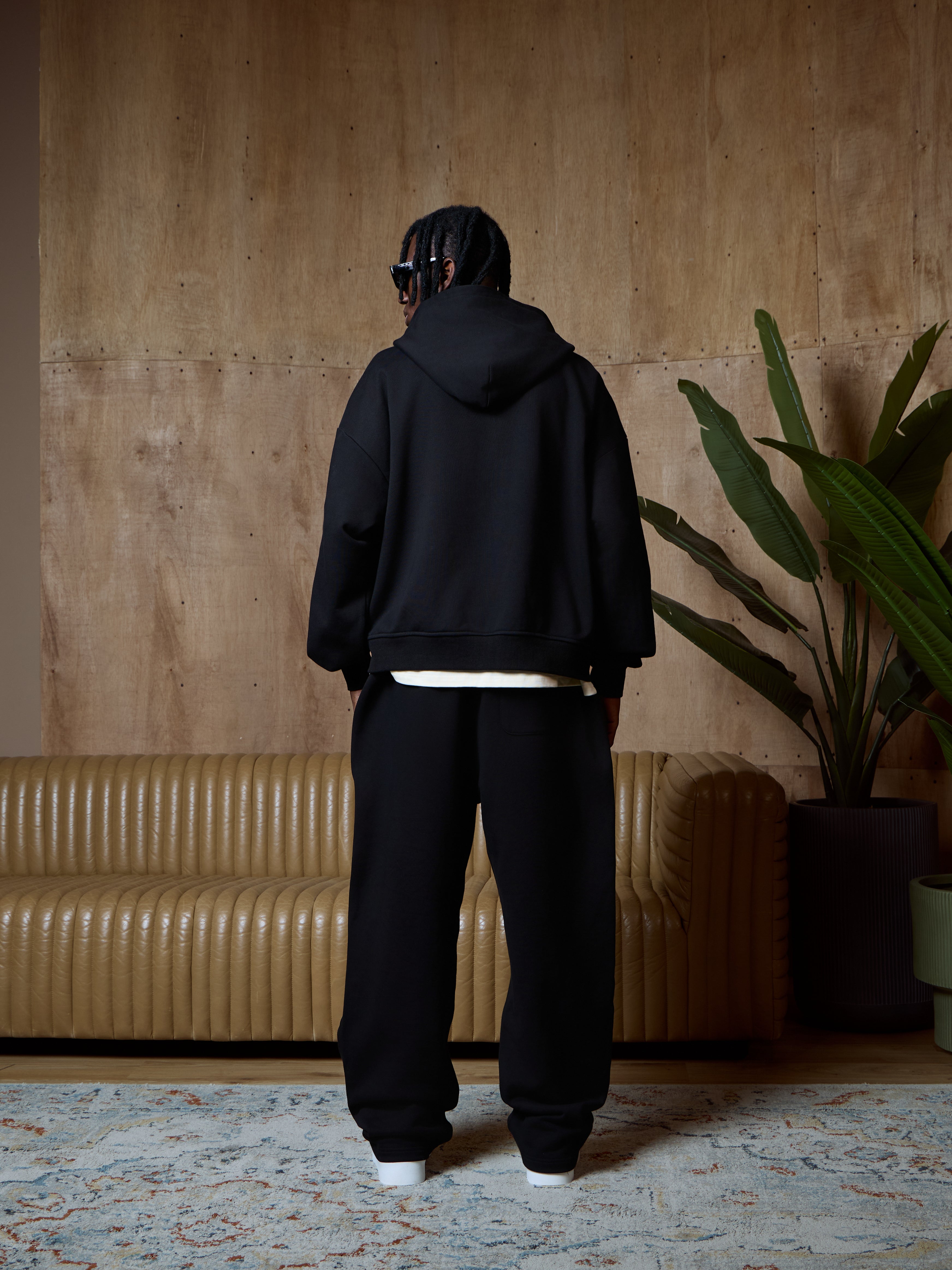 ST. LOUIS ZIPPER HOODIE - BLACK KID FROM THE WEST