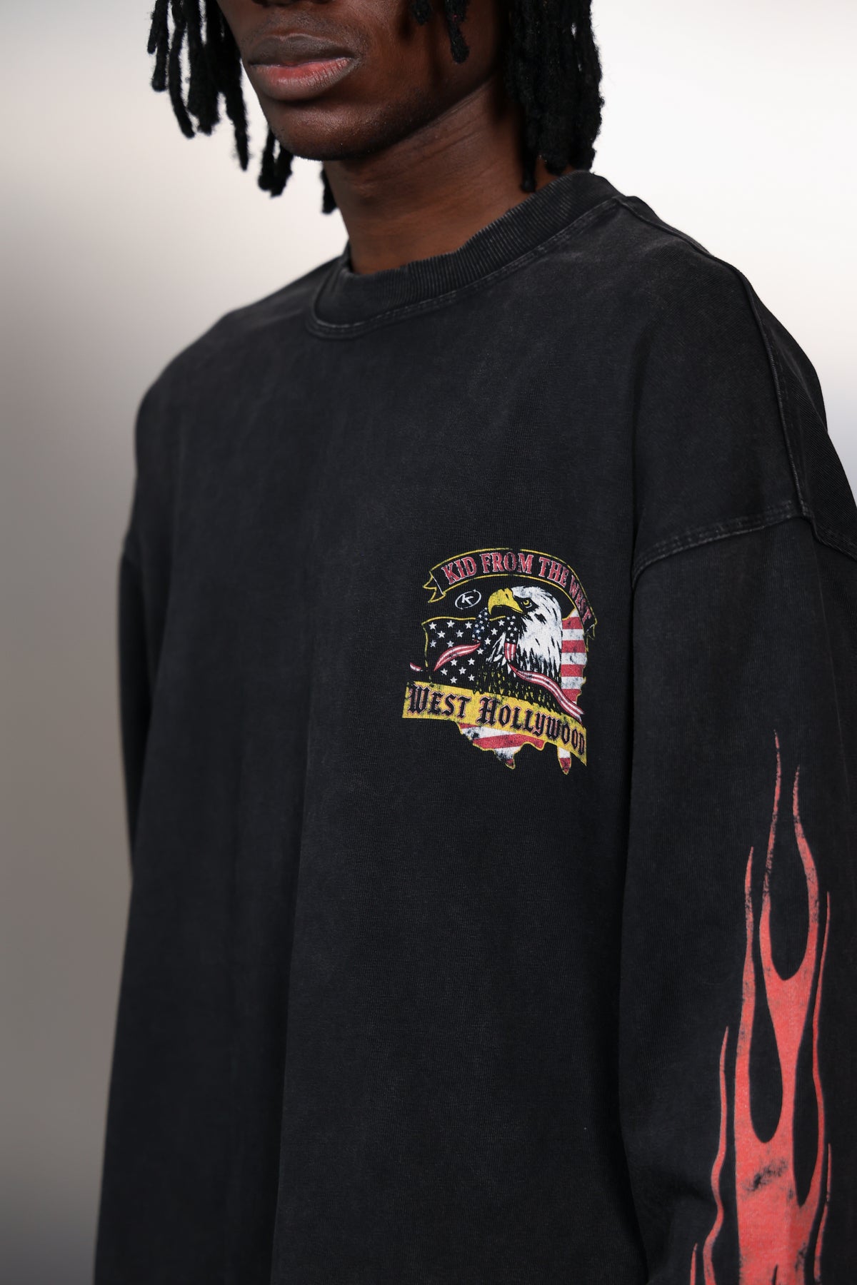 WEST HOLLYWOOD LONGSLEEVE - VINTAGE BLACK