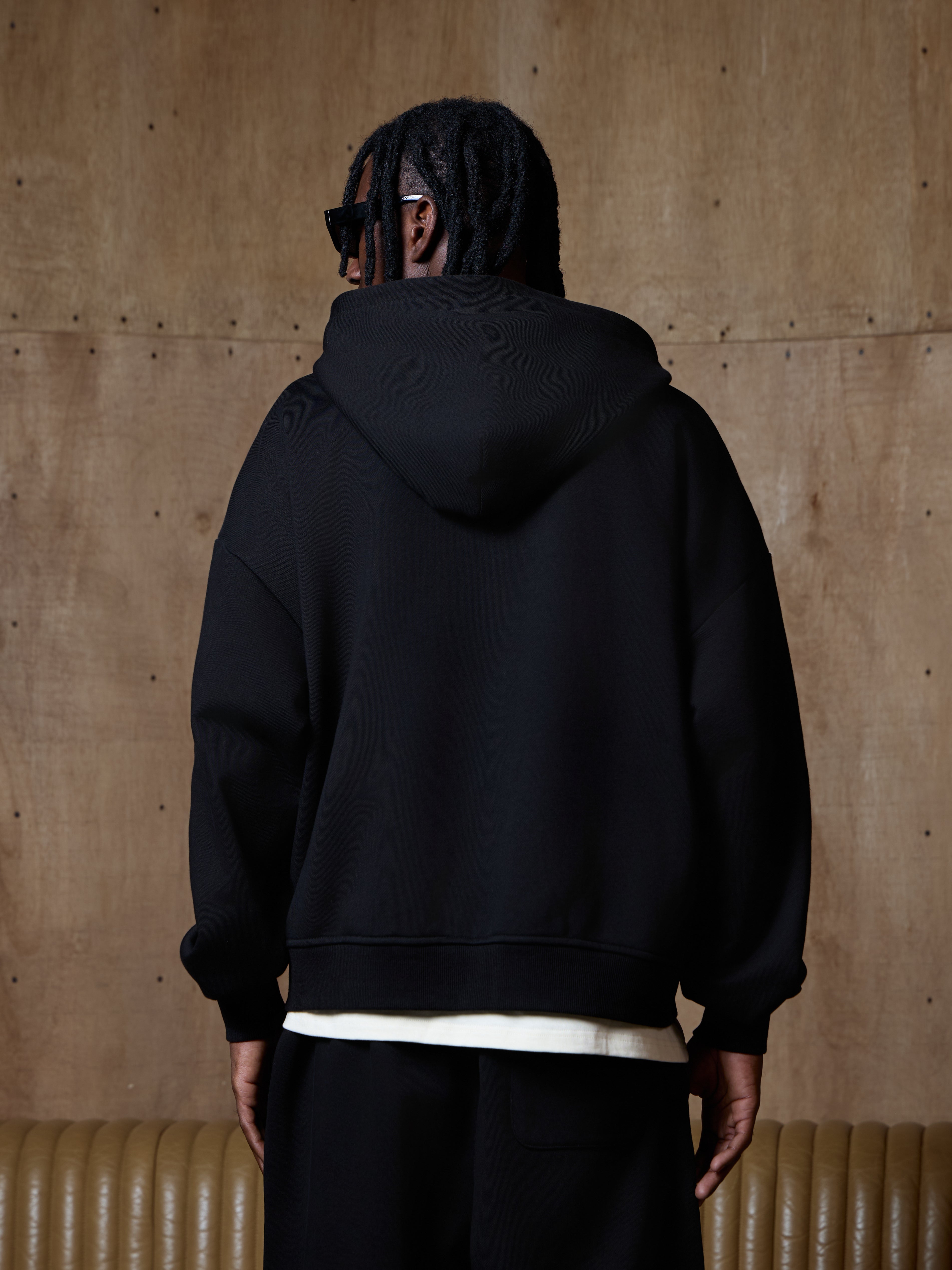 ST. LOUIS ZIPPER HOODIE - BLACK KID FROM THE WEST