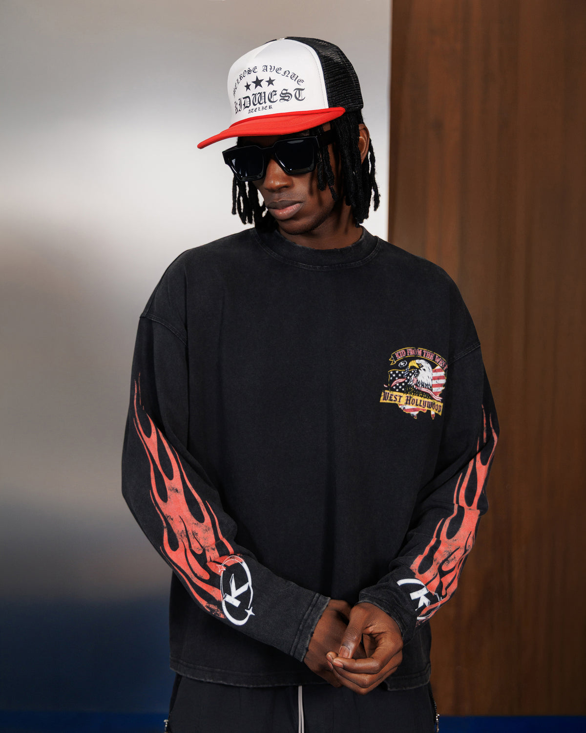 WEST HOLLYWOOD LONGSLEEVE - VINTAGE BLACK