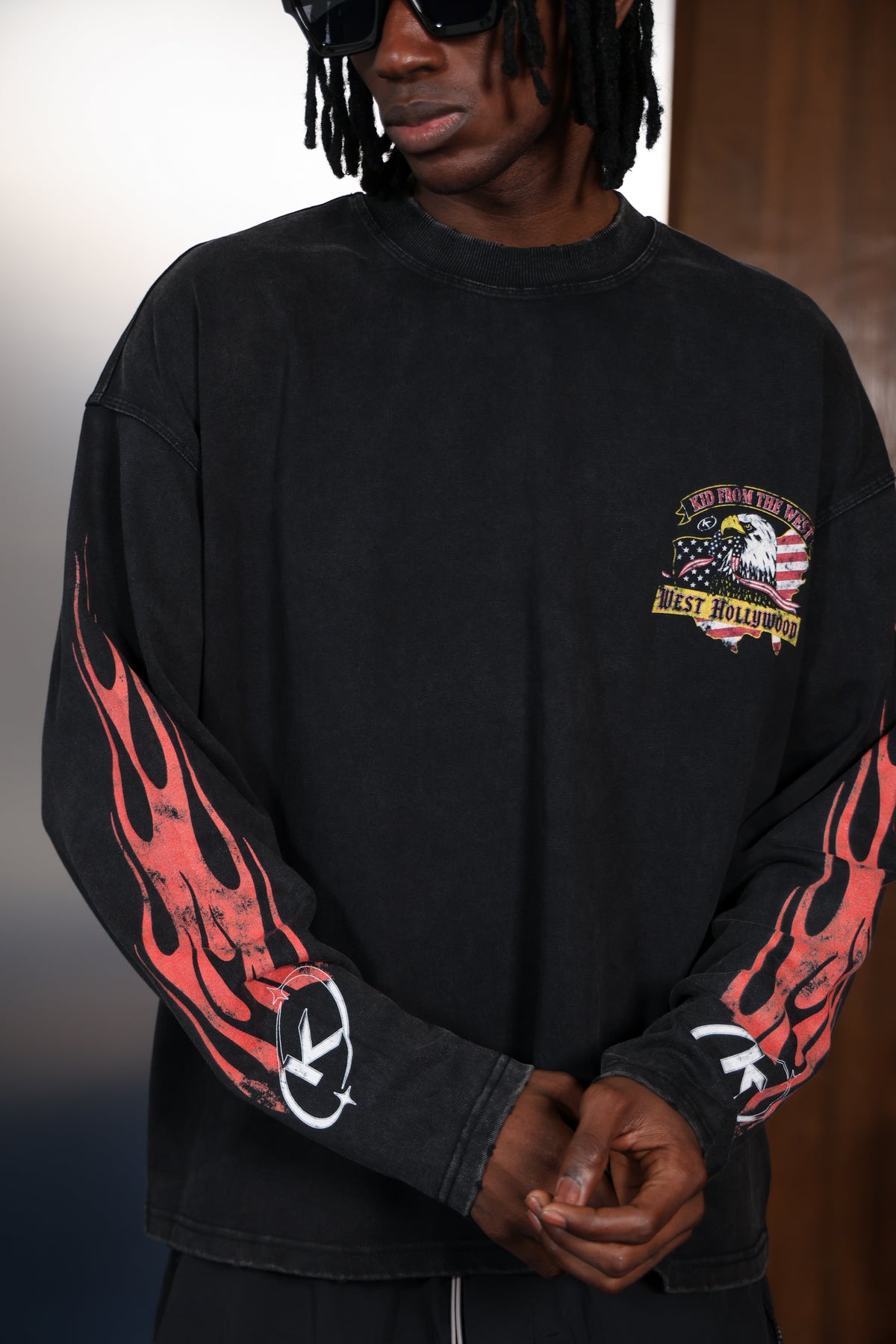 WEST HOLLYWOOD LONGSLEEVE - VINTAGE BLACK