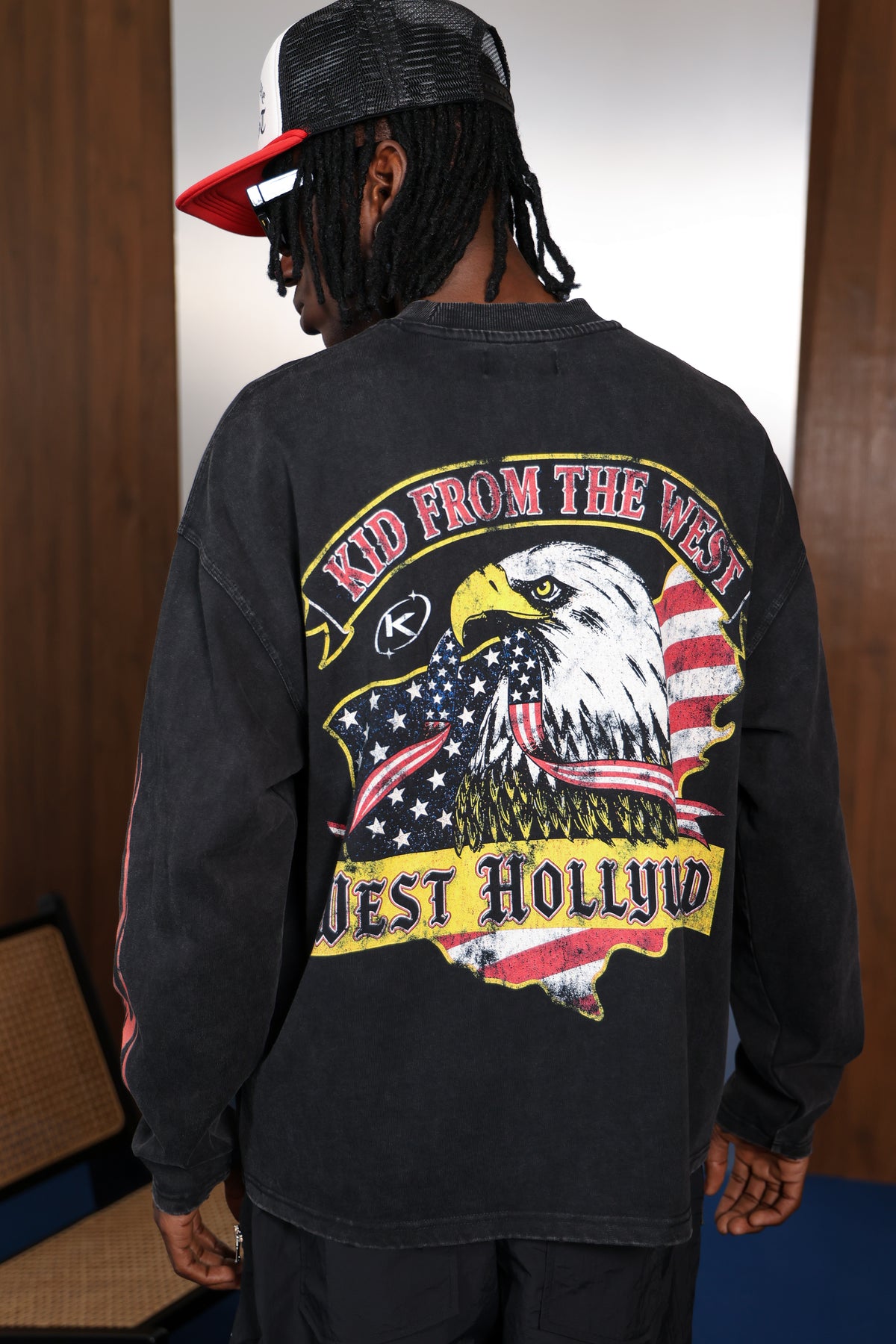 WEST HOLLYWOOD LONGSLEEVE - VINTAGE BLACK