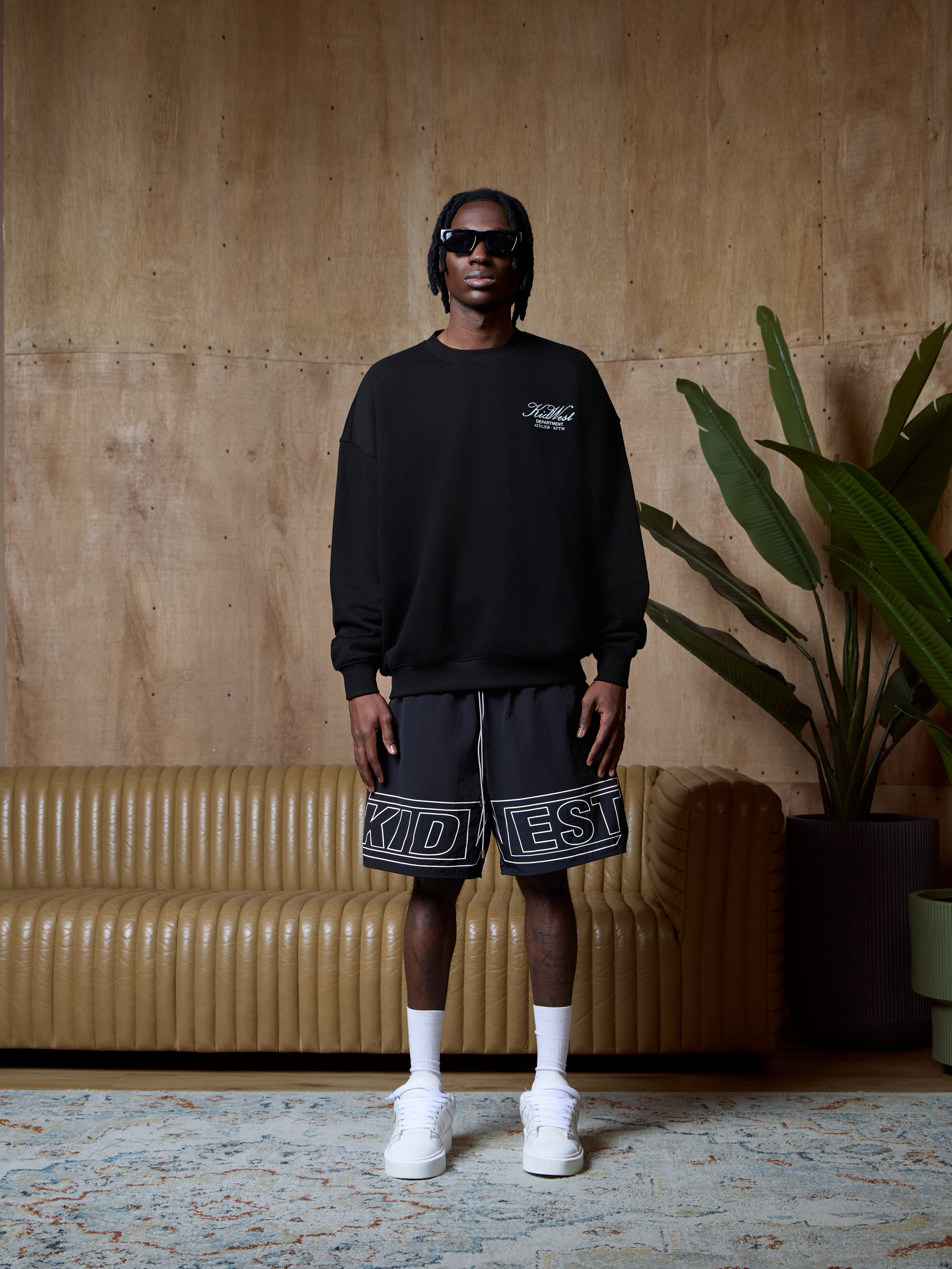 SCRIPT SWEATSHIRT -  BLACK KID FROM THE WEST