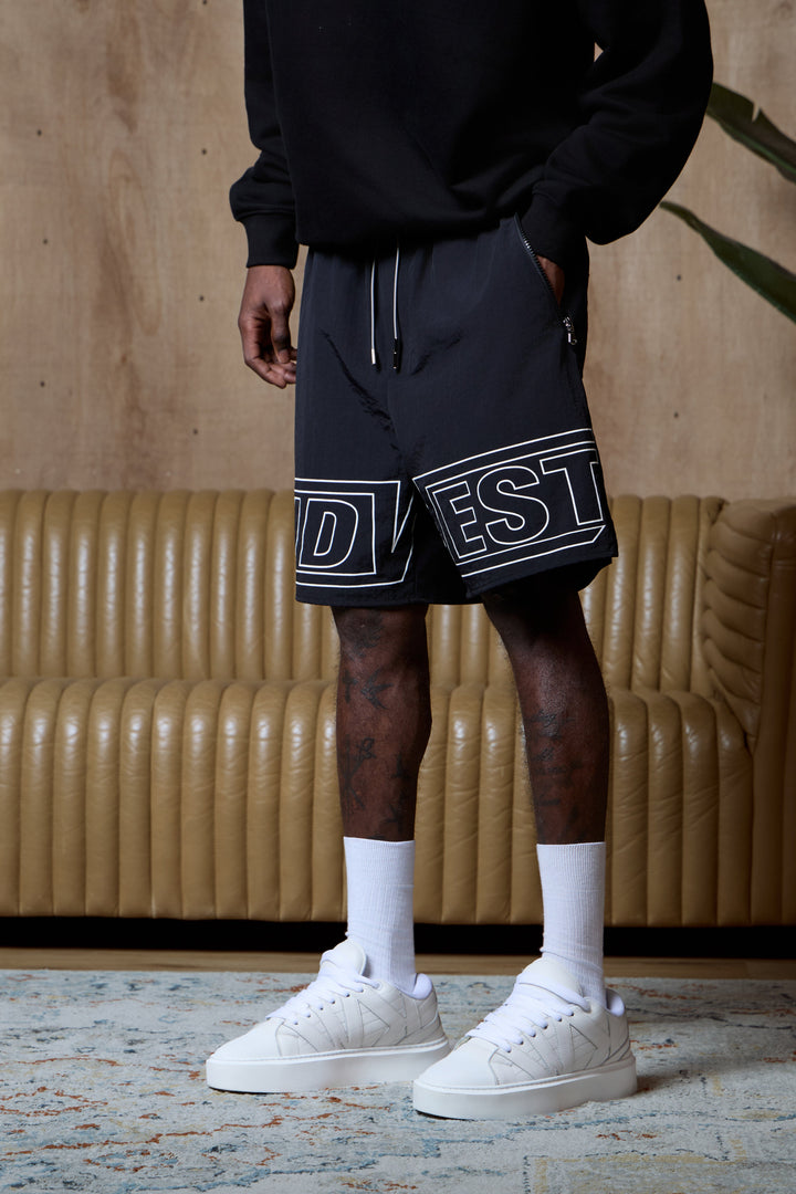 APEX NYLON SHORTS - BLACK KID FROM THE WEST
