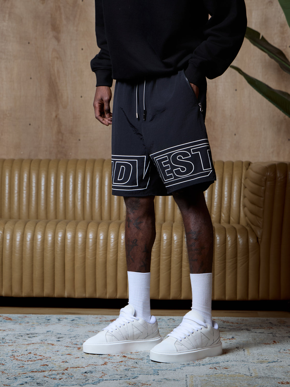 APEX NYLON SHORTS - BLACK KID FROM THE WEST