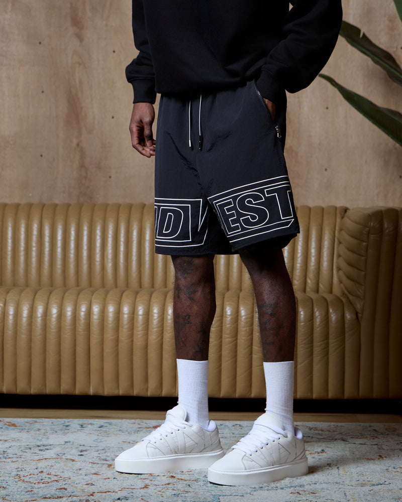 APEX NYLON SHORTS - BLACK KID FROM THE WEST