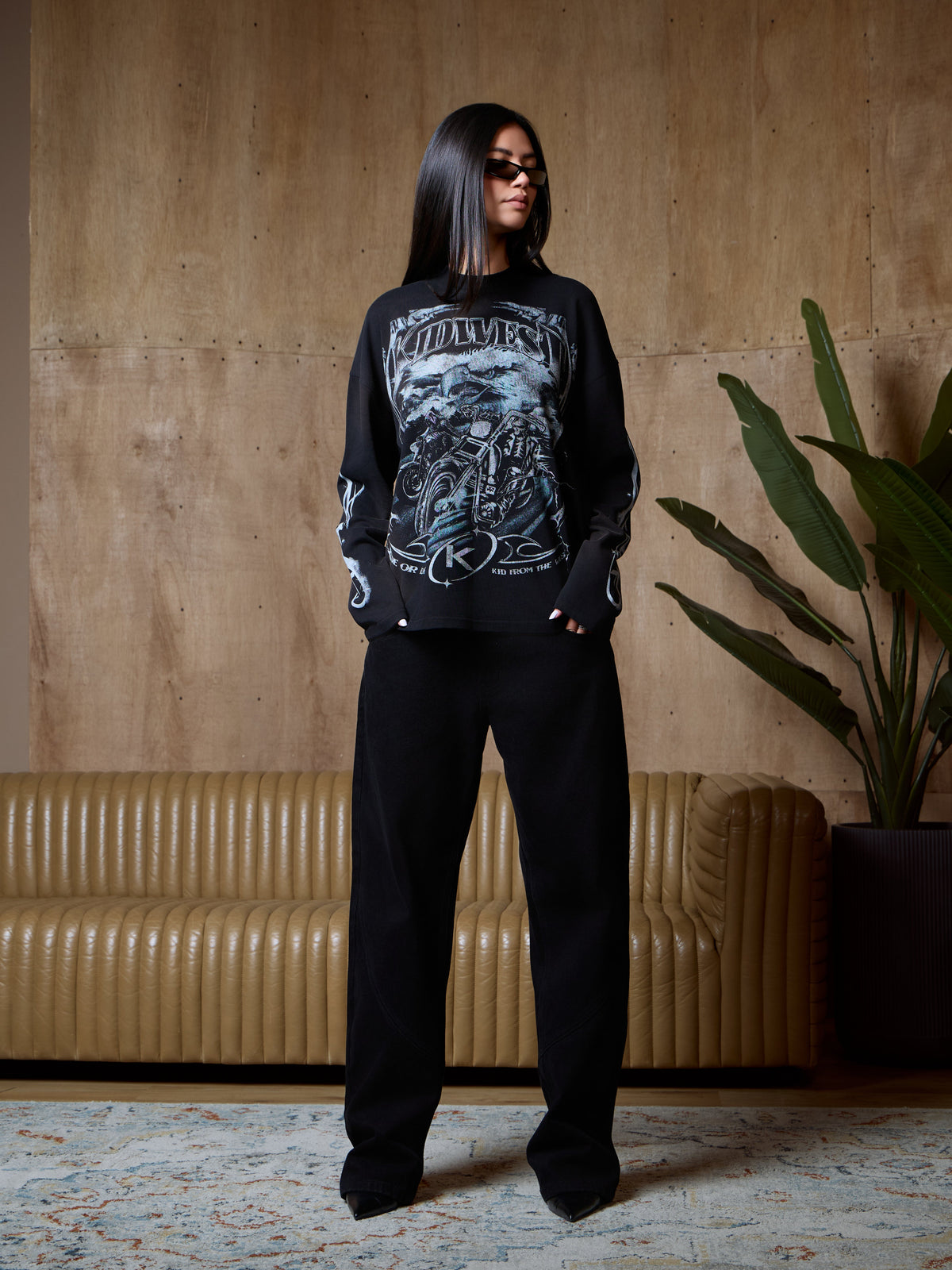 RIDE OR DIE LONGSLEEVE - SUN FADED BLACK
