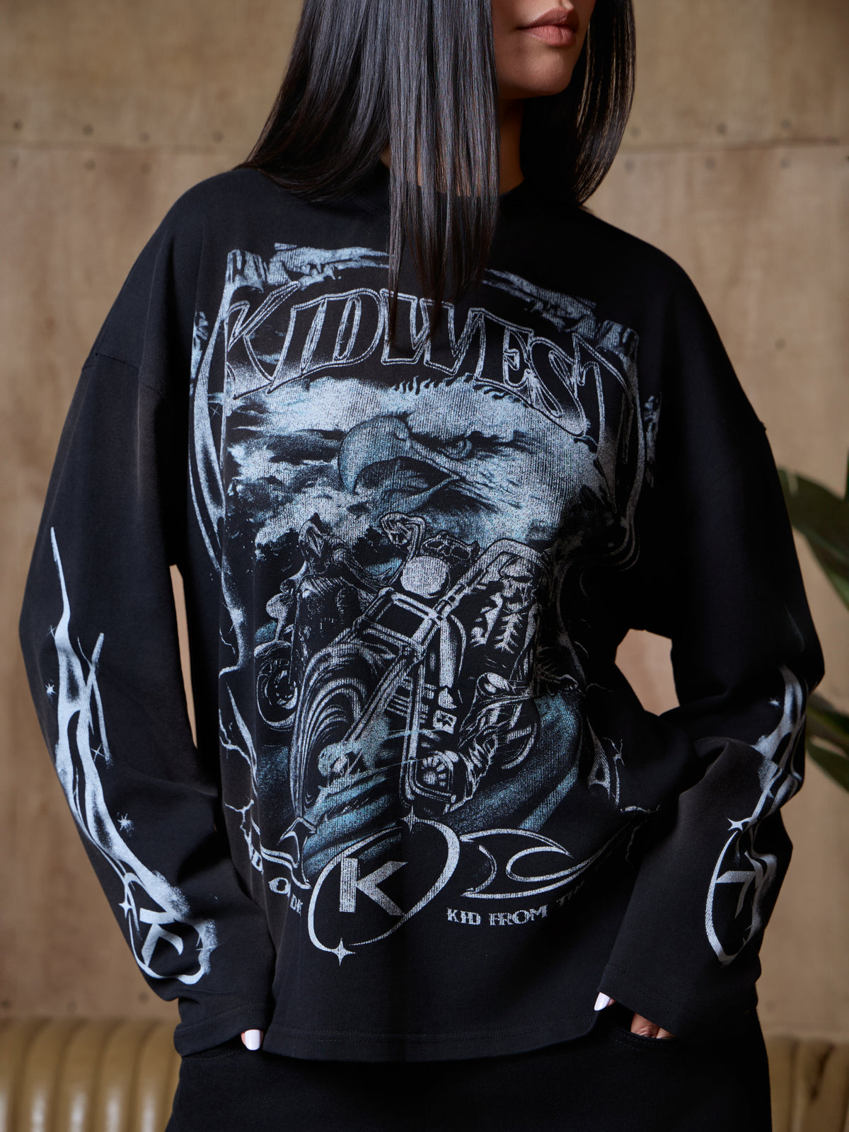 RIDE OR DIE LONGSLEEVE - SUN FADED BLACK