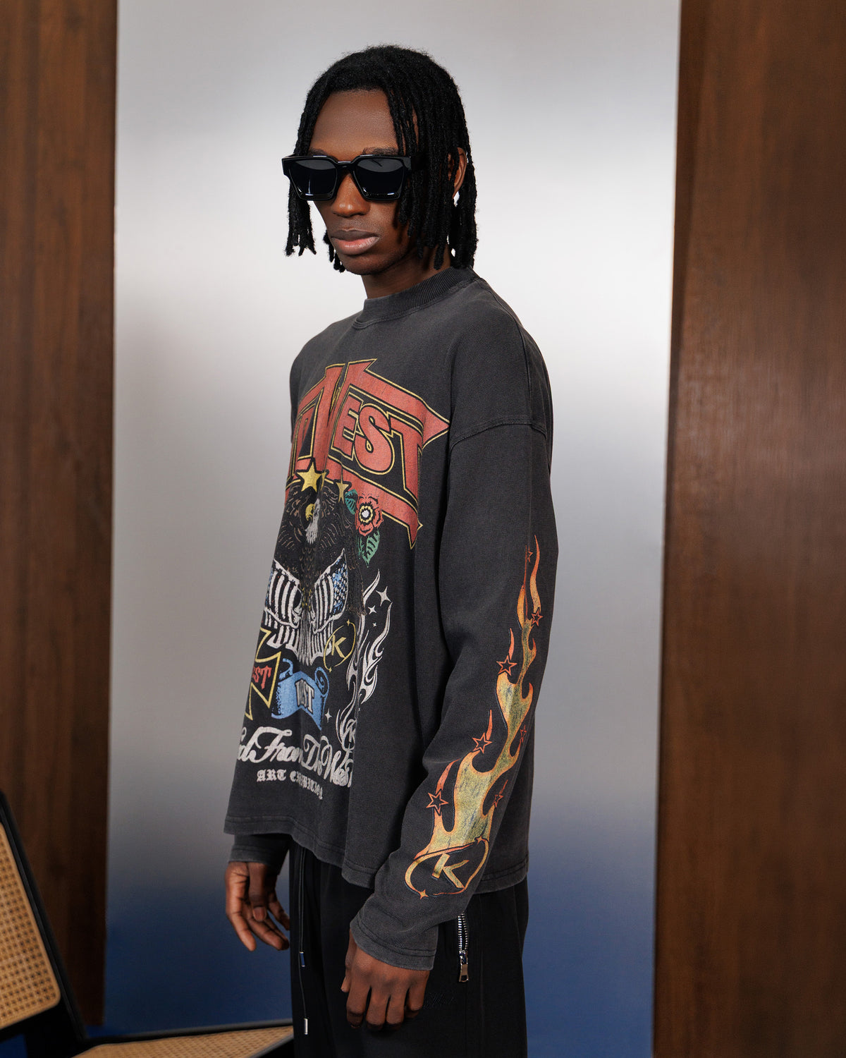 FREEDOM LONGSLEEVE - VINTAGE BLACK