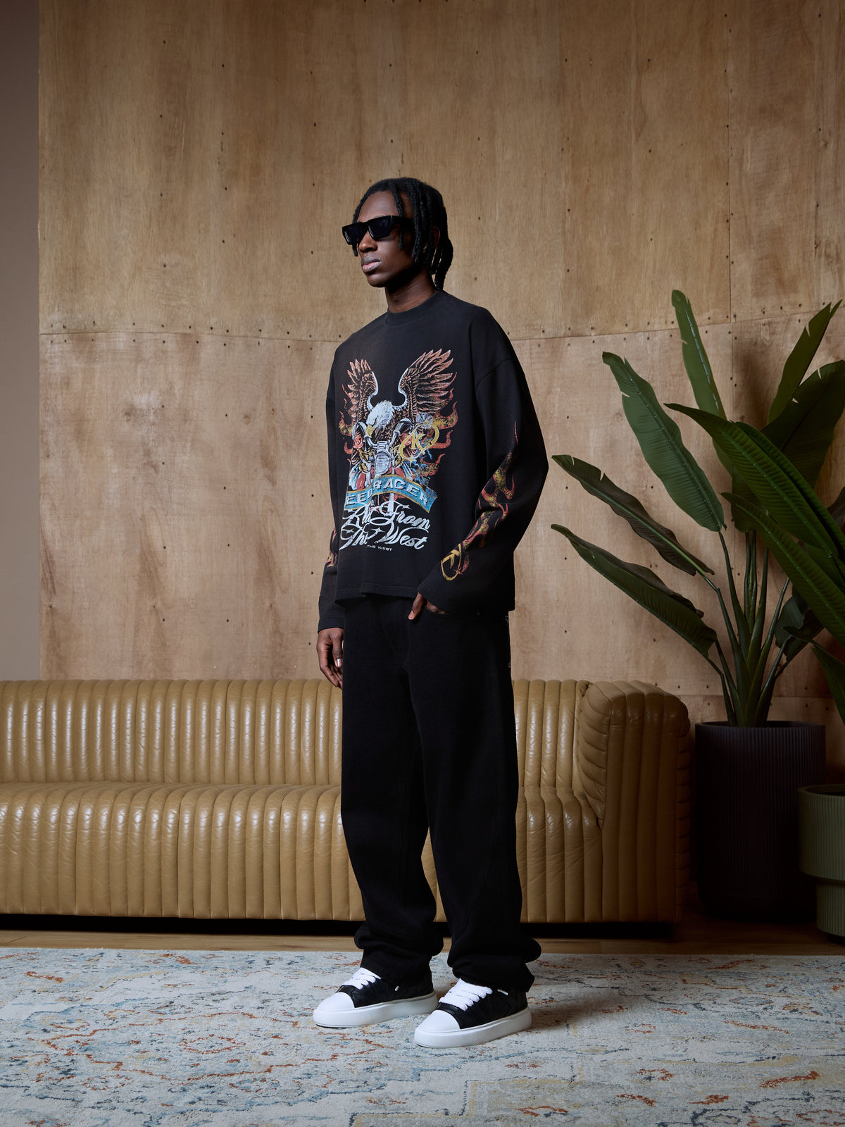 SPEED RACER LONGSLEEVE - SUN FADED BLACK
