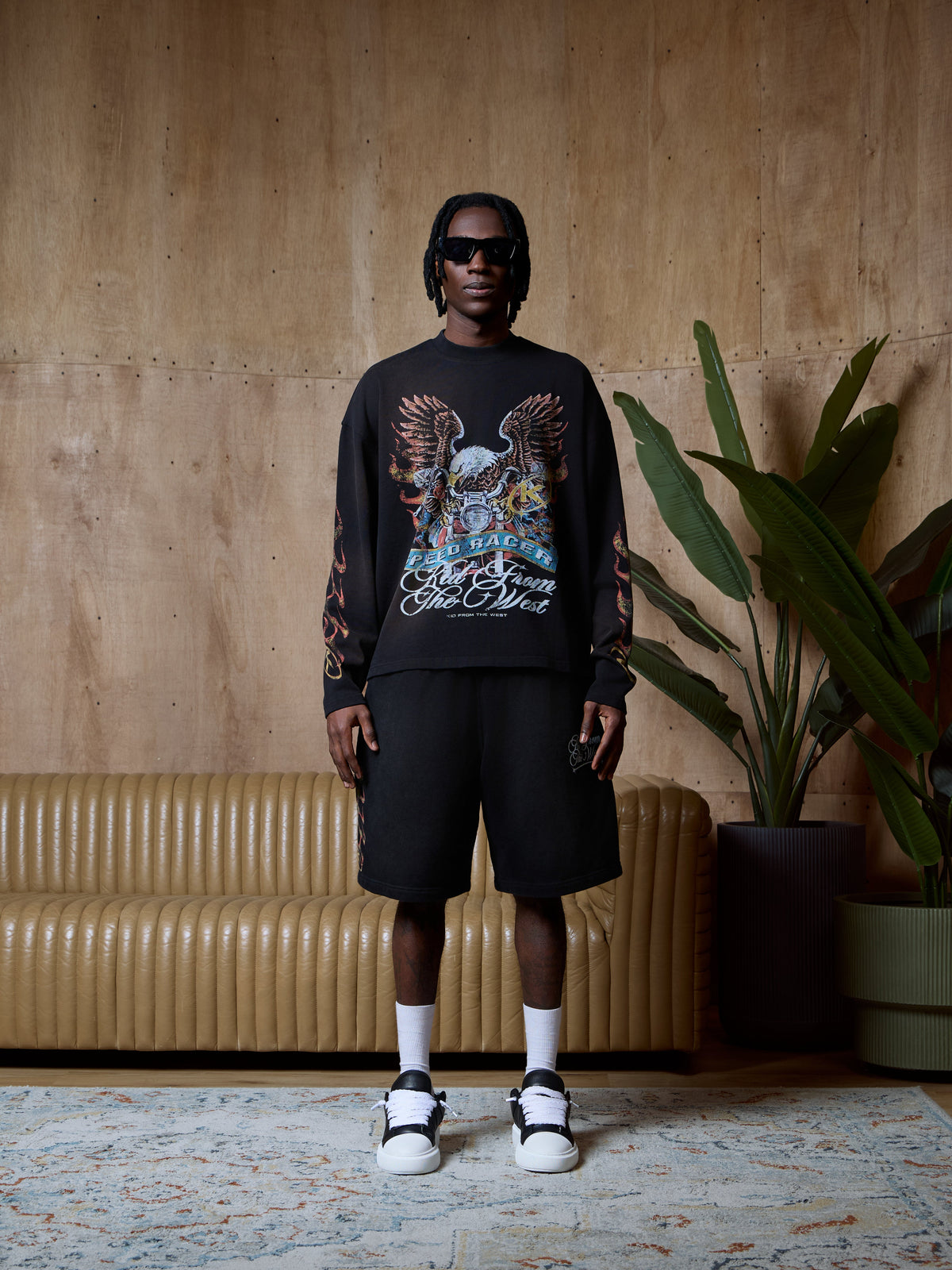 SPEED RACER LONGSLEEVE - SUN FADED BLACK