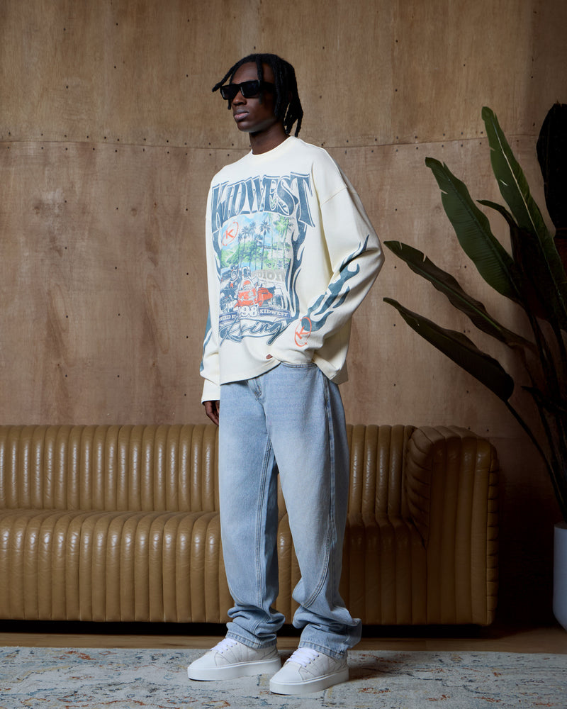 CIRCUIT ROYALE LONGSLEEVE - VINTAGE WHITE KID FROM THE WEST