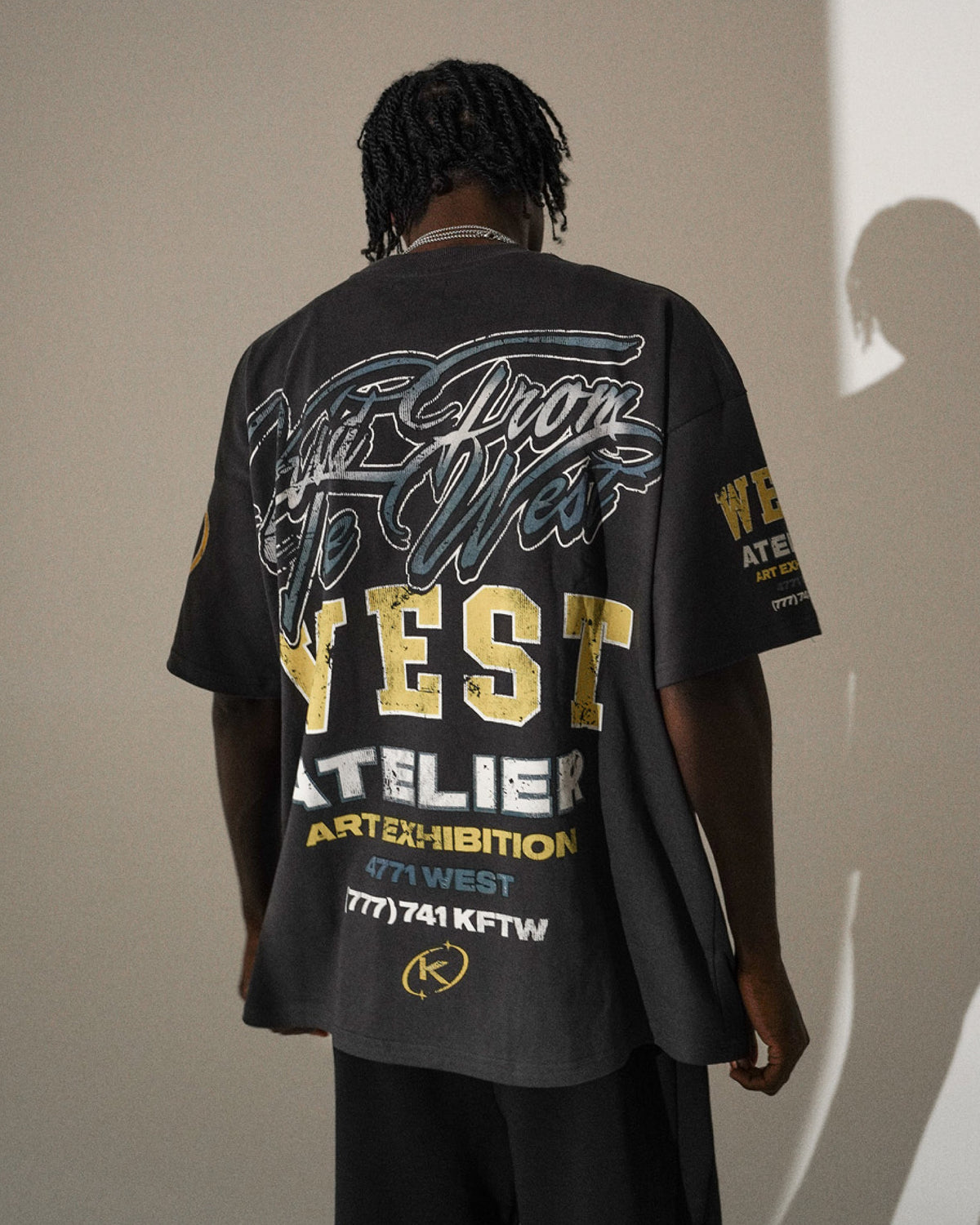 WEST EXHIBITION T-SHIRT - VINTAGE BLACK