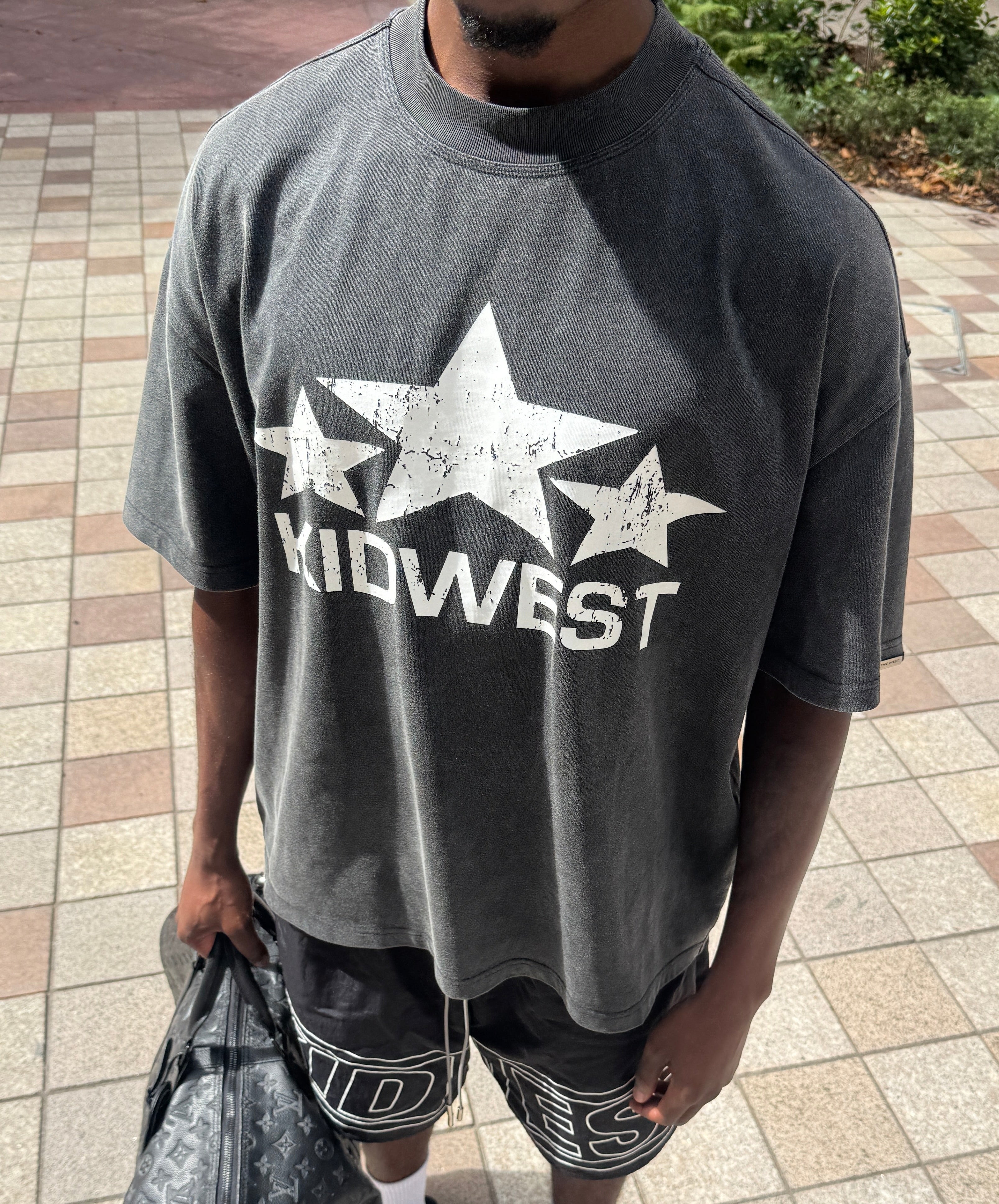 WESTSTARS T-SHIRT - WASHED GREY KID FROM THE WEST