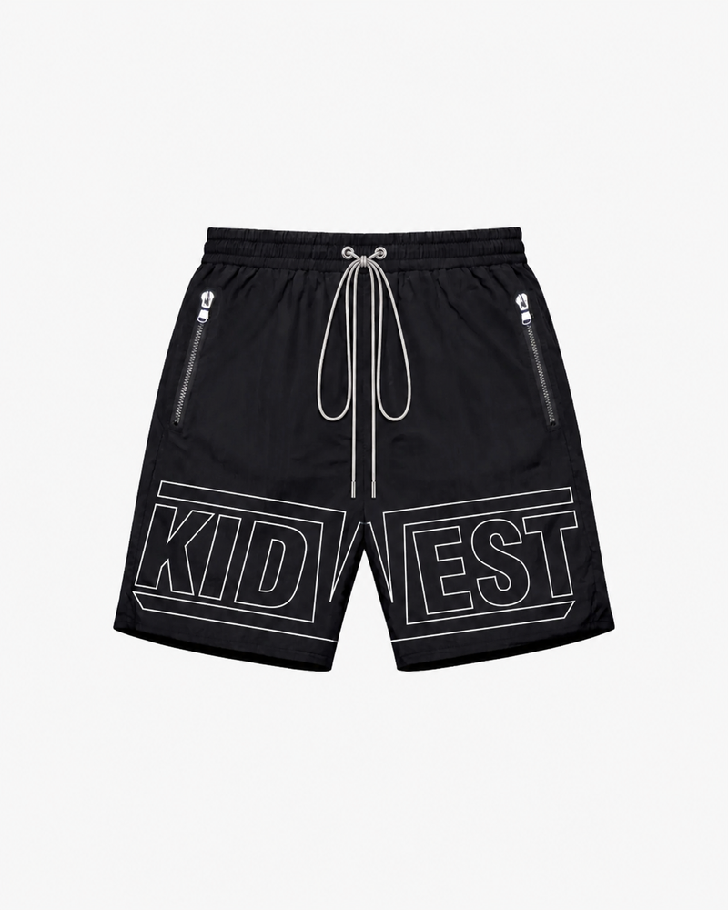 APEX NYLON SHORTS - BLACK KID FROM THE WEST