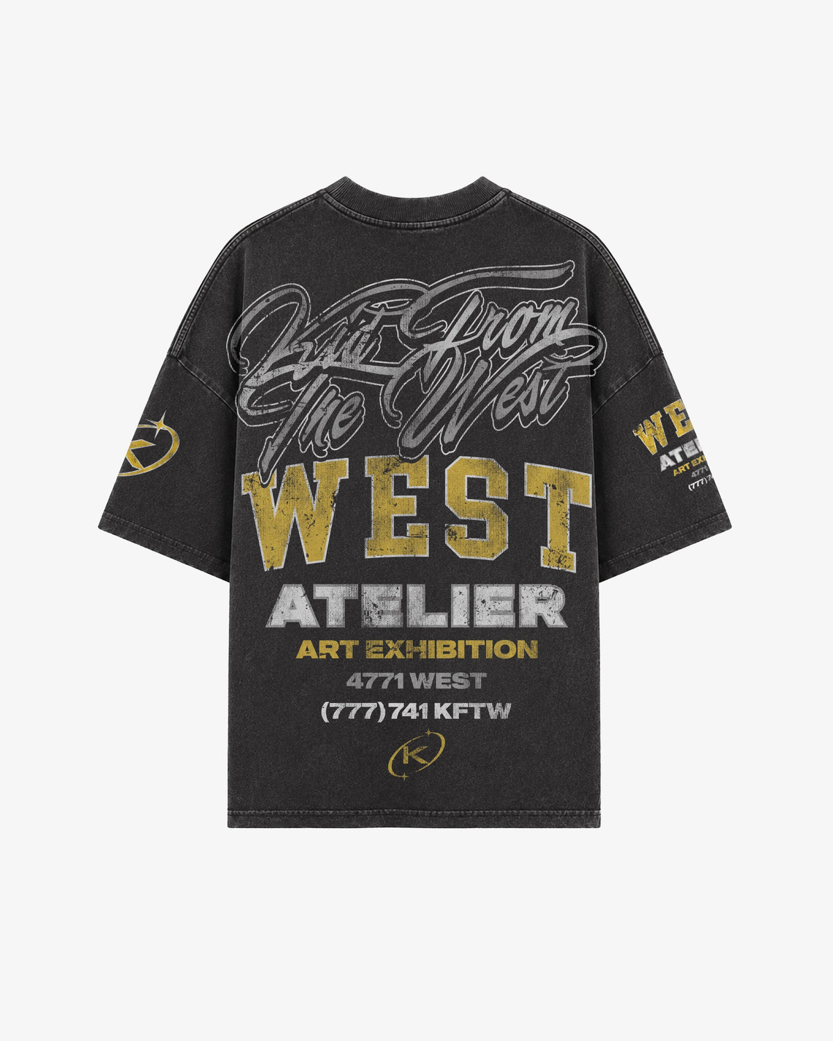WEST EXHIBITION T-SHIRT - VINTAGE BLACK