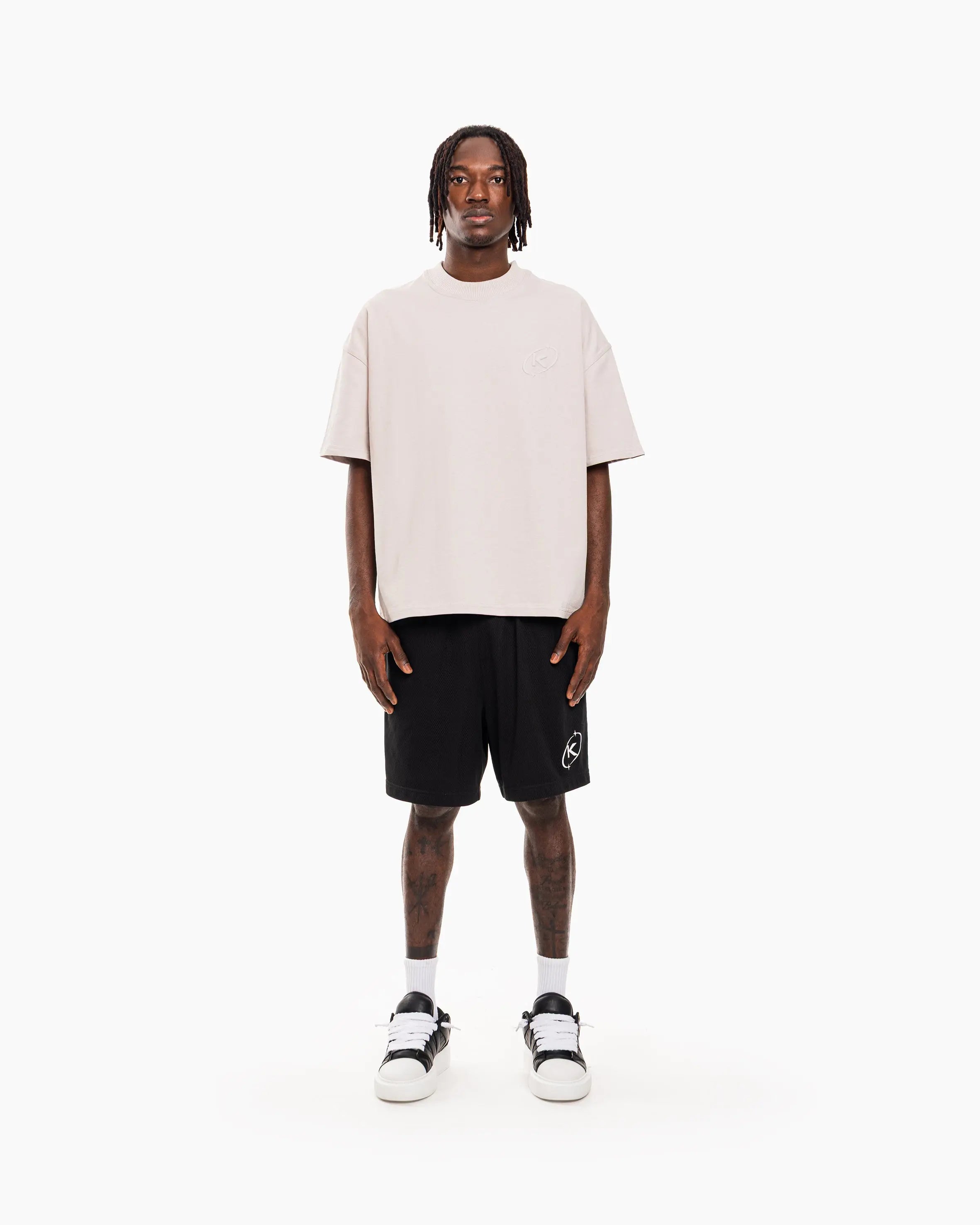 BASICS T-SHIRT - BEIGE KID FROM THE WEST