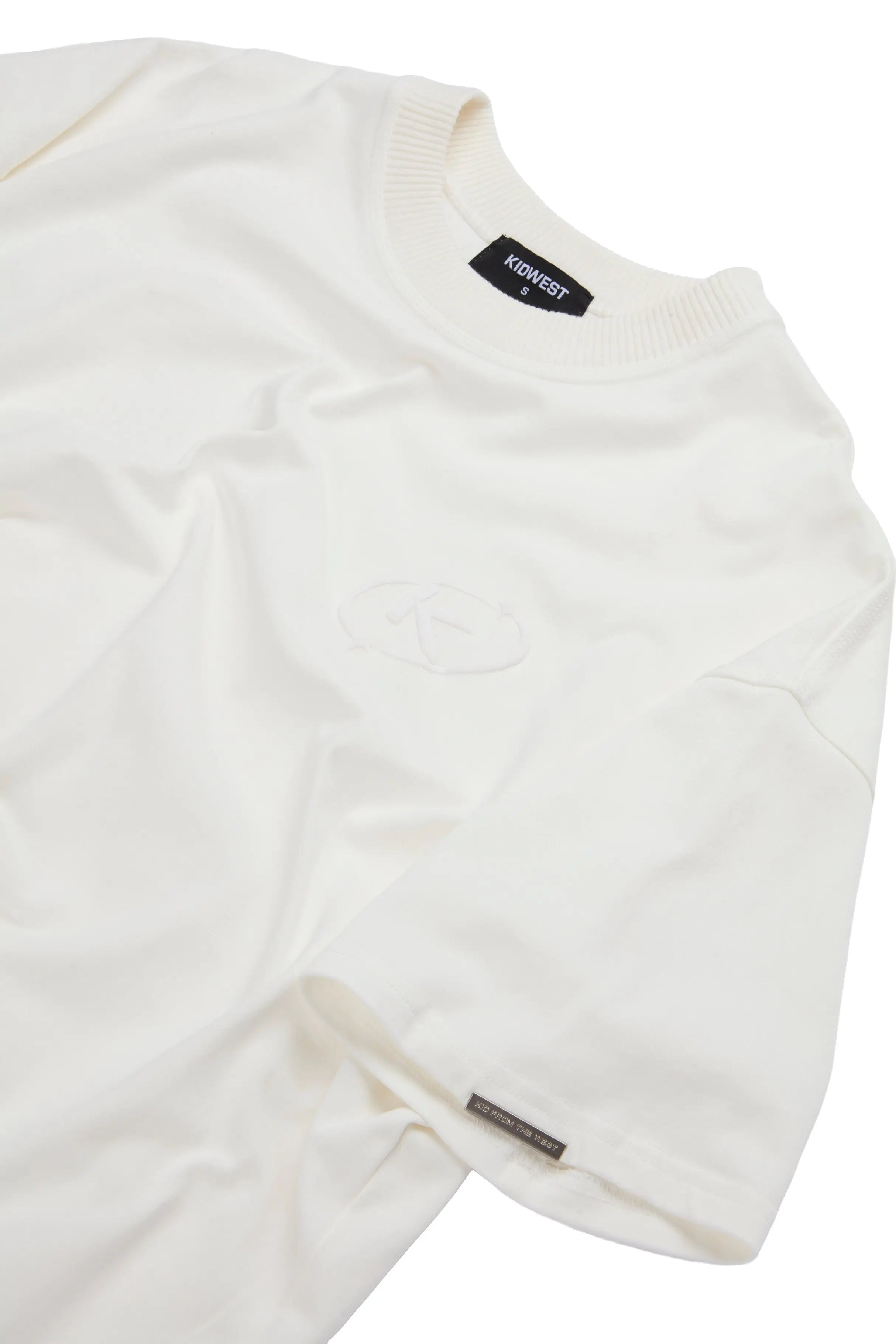 BASICS T-SHIRT - WHITE KID FROM THE WEST