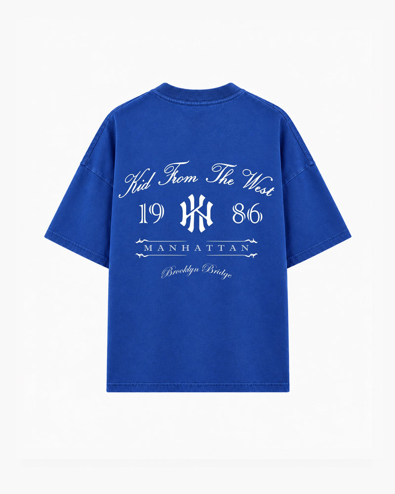 MANHATTAN T-SHIRT - COBALT BLUE KID FROM THE WEST