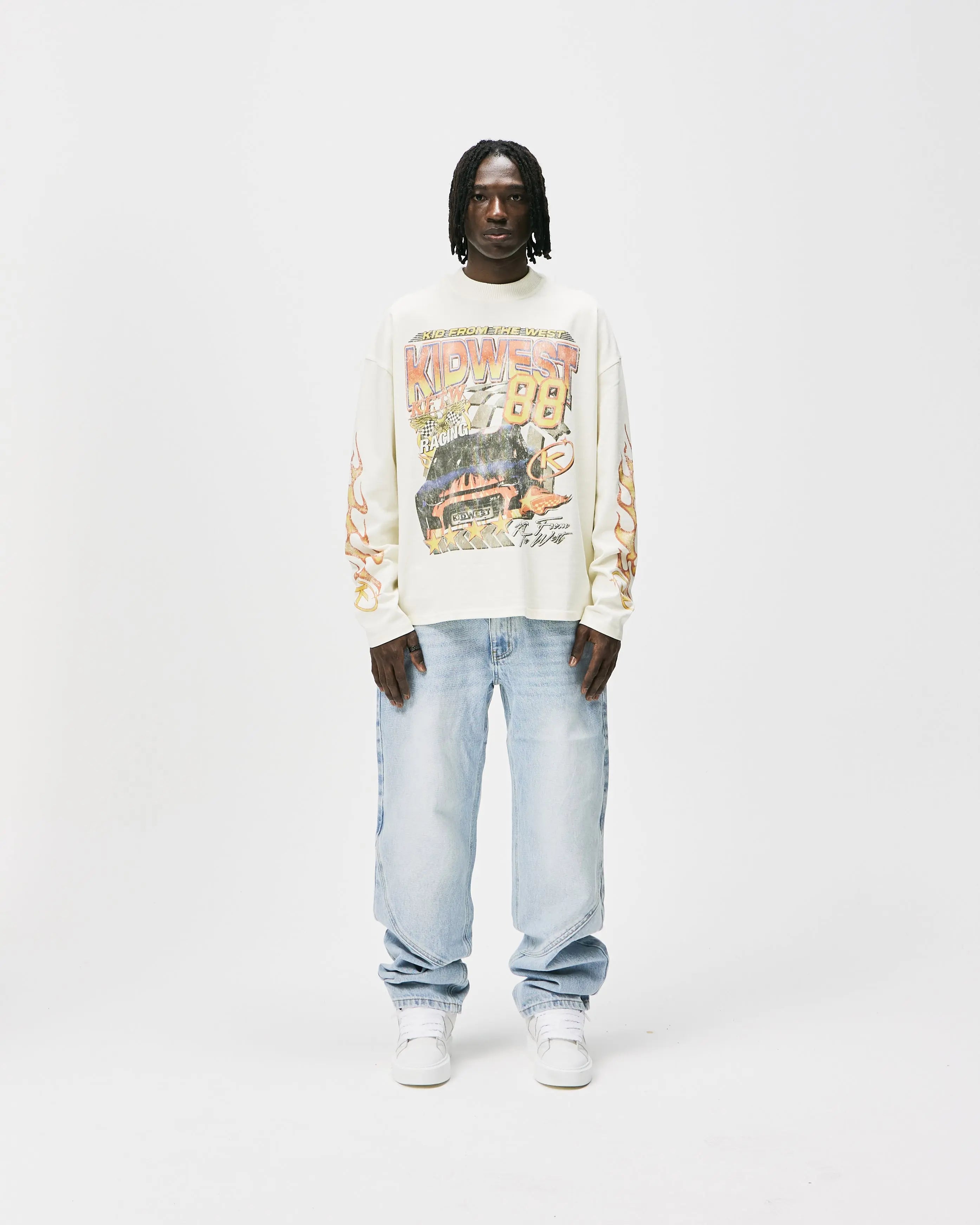 CHAMPIONS LONG SLEEVE - VINTAGE WHITE KID FROM THE WEST