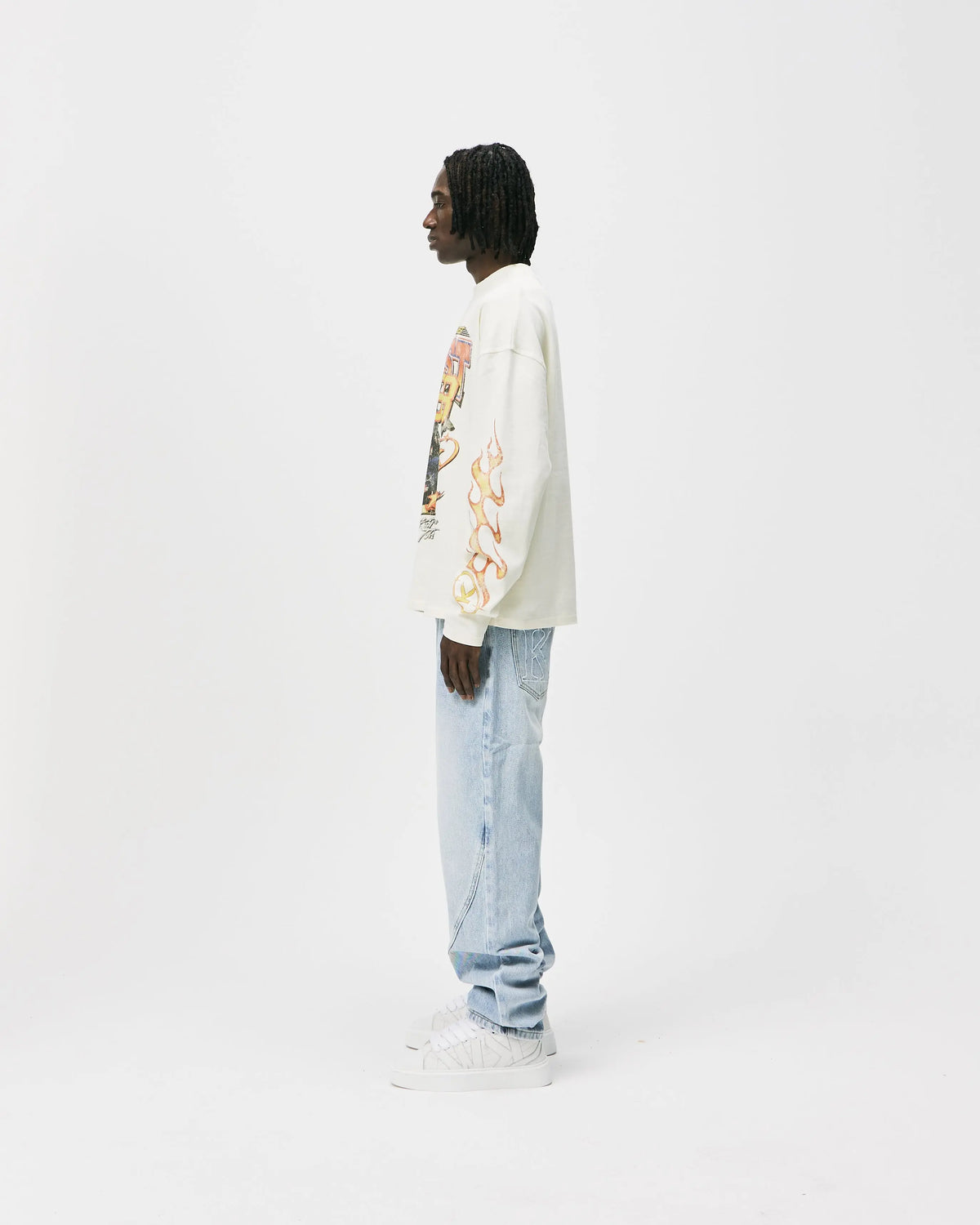 CHAMPIONS LONGSLEEVE - VINTAGE WHITE KID FROM THE WEST