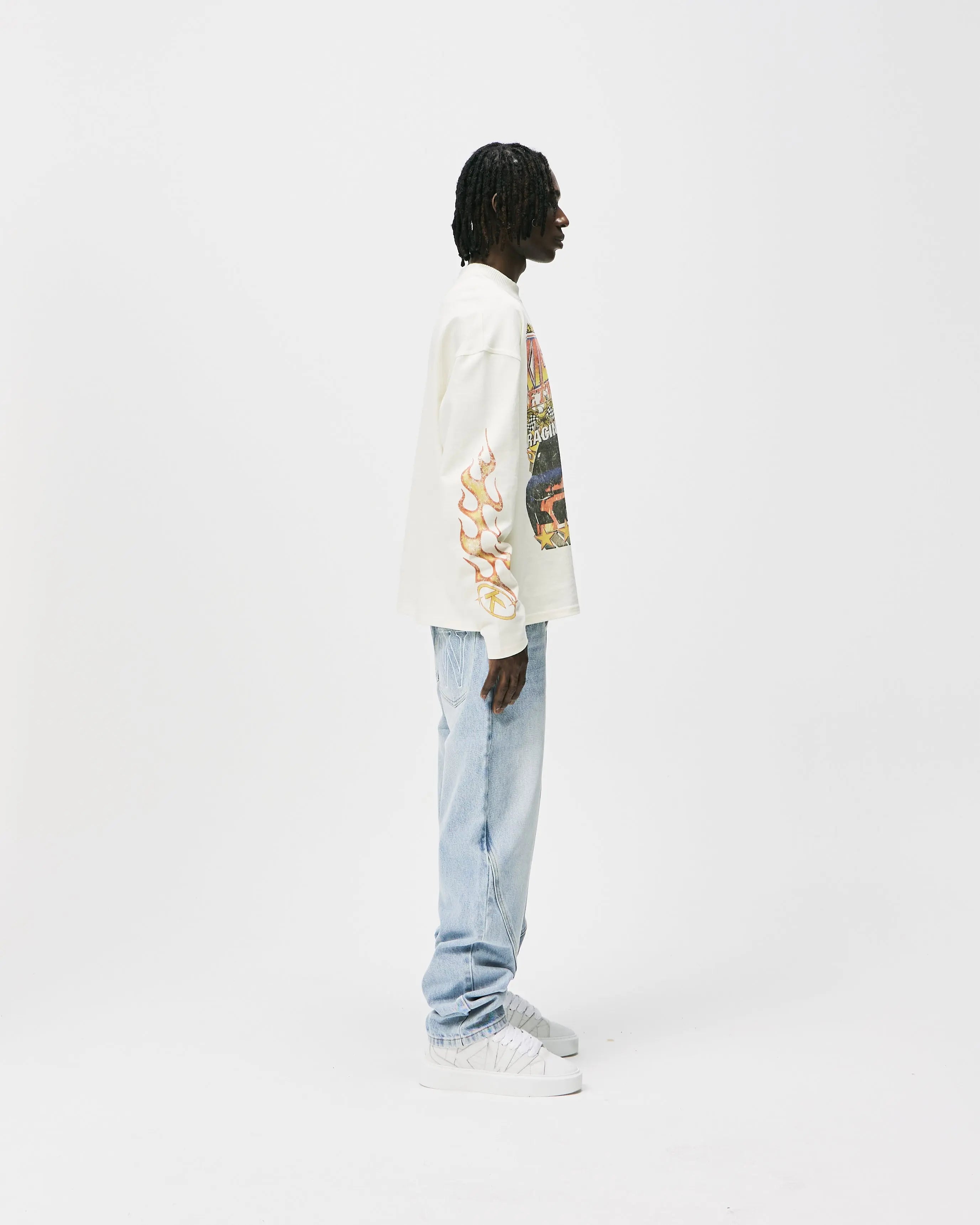 CHAMPIONS LONG SLEEVE - VINTAGE WHITE KID FROM THE WEST