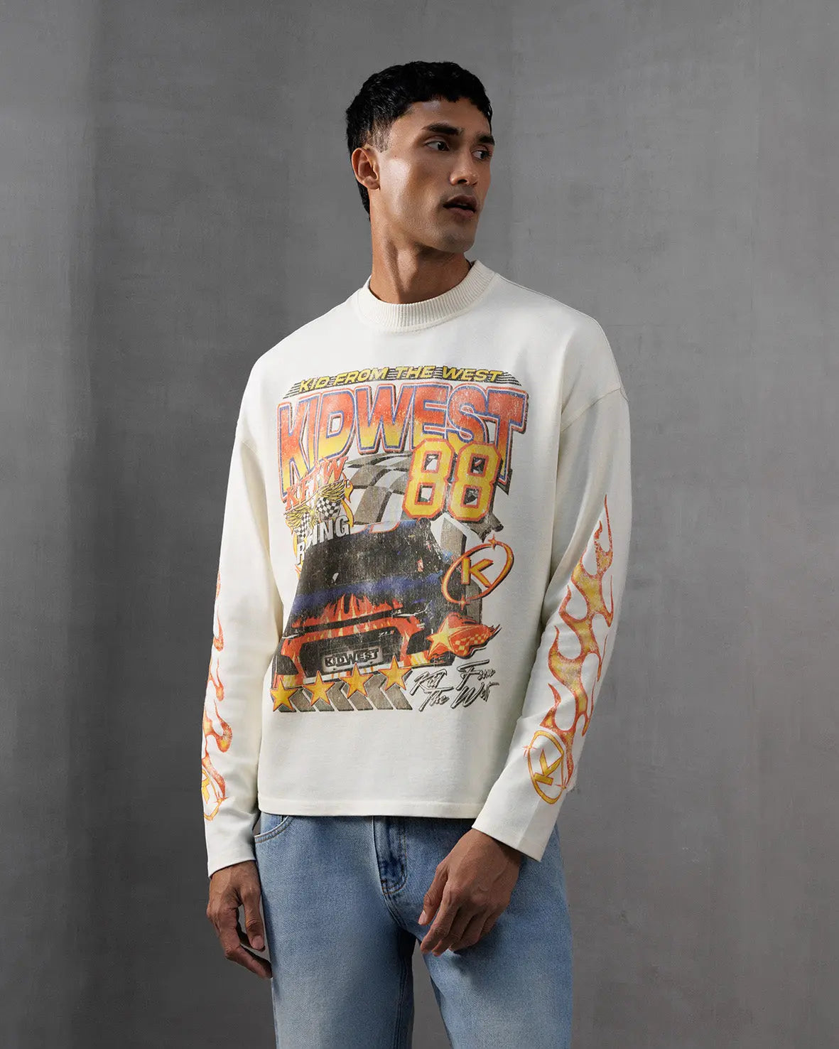 CHAMPIONS LONG SLEEVE - VINTAGE WHITE KID FROM THE WEST