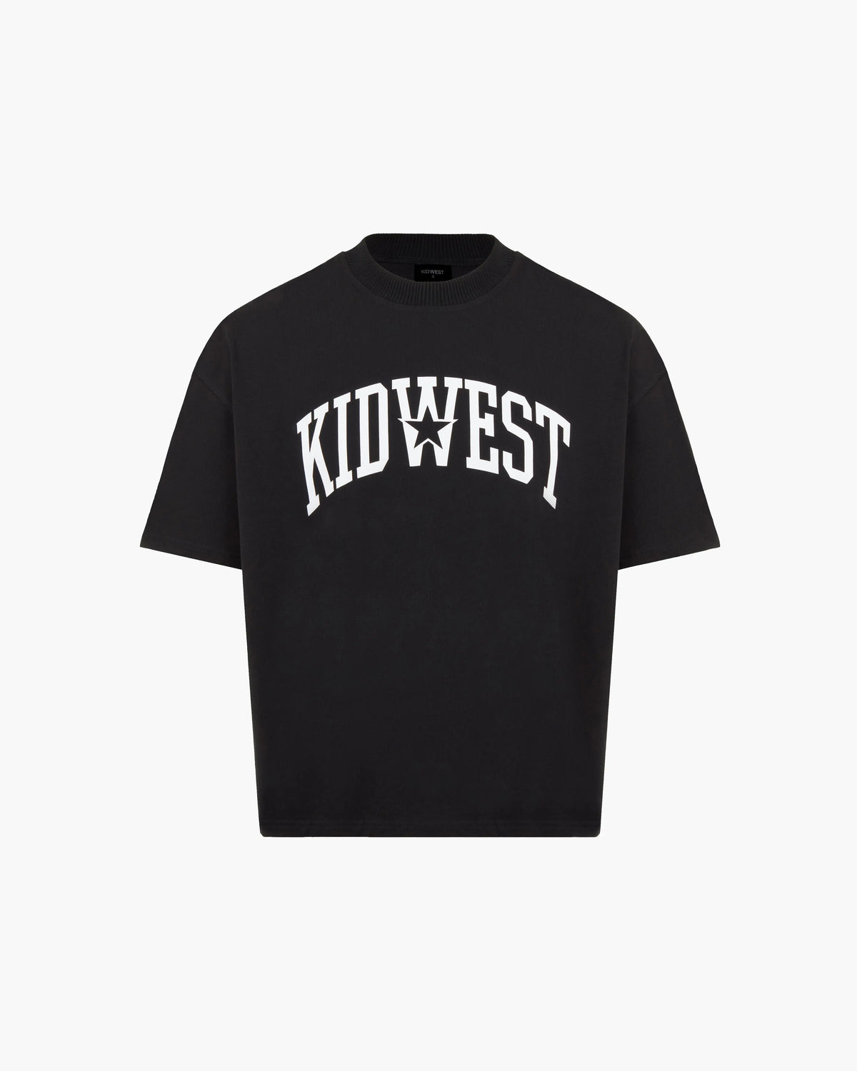 COLLEGE STAR TEE - BLACK