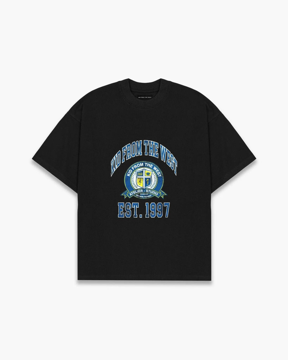 COLLEGE T-SHIRT -  BLACK
