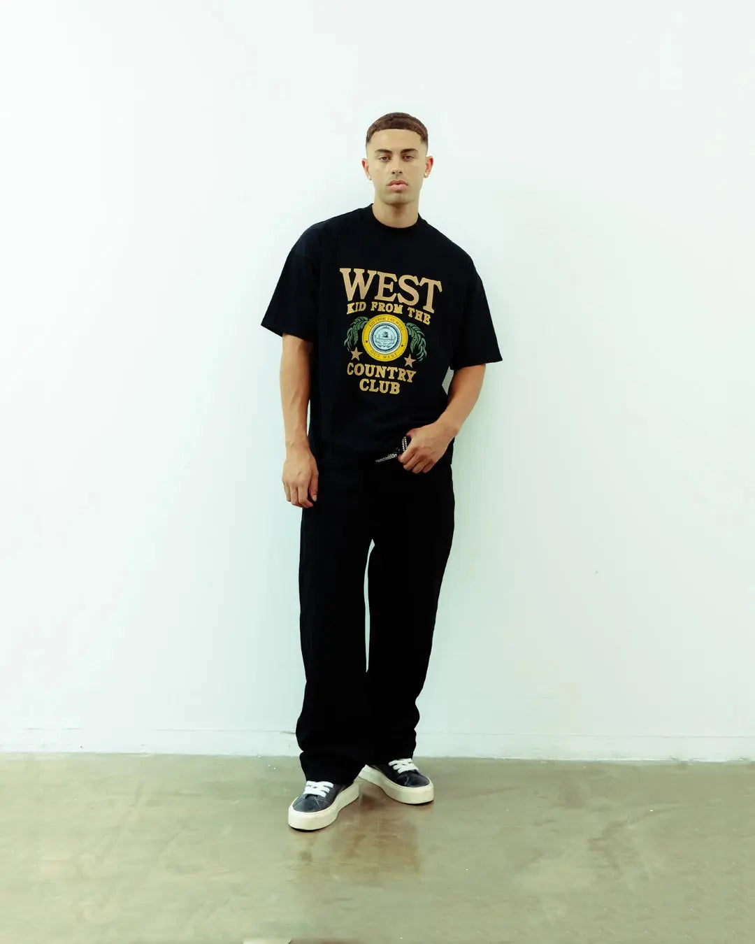 COUNTRY CLUB T-SHIRT - BLACK KID FROM THE WEST