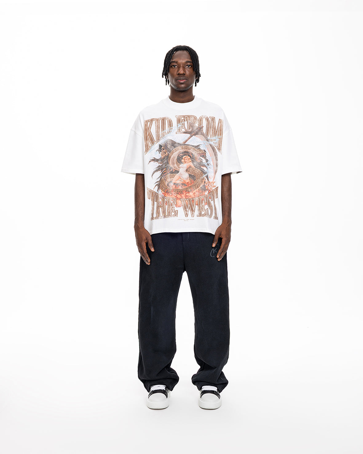 DEEPER THAN LOVE TEE - IVORY WHITE KID FROM THE WEST