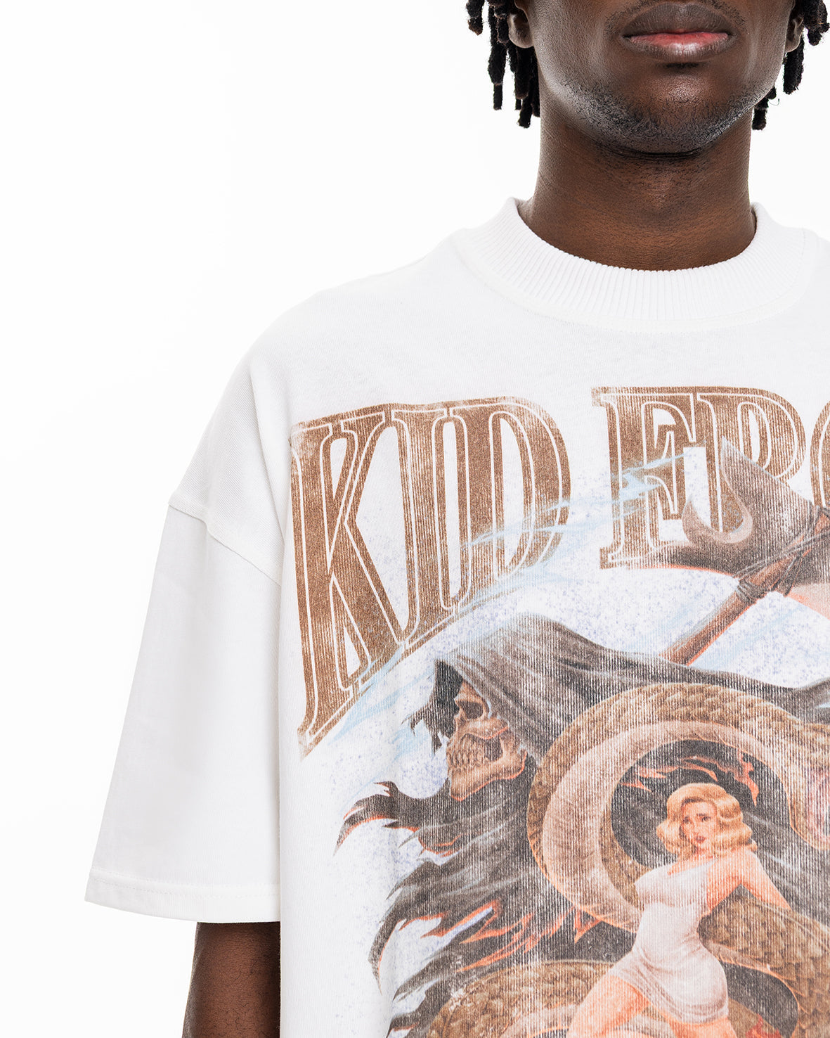 DEEPER THAN LOVE TEE - IVORY WHITE KID FROM THE WEST