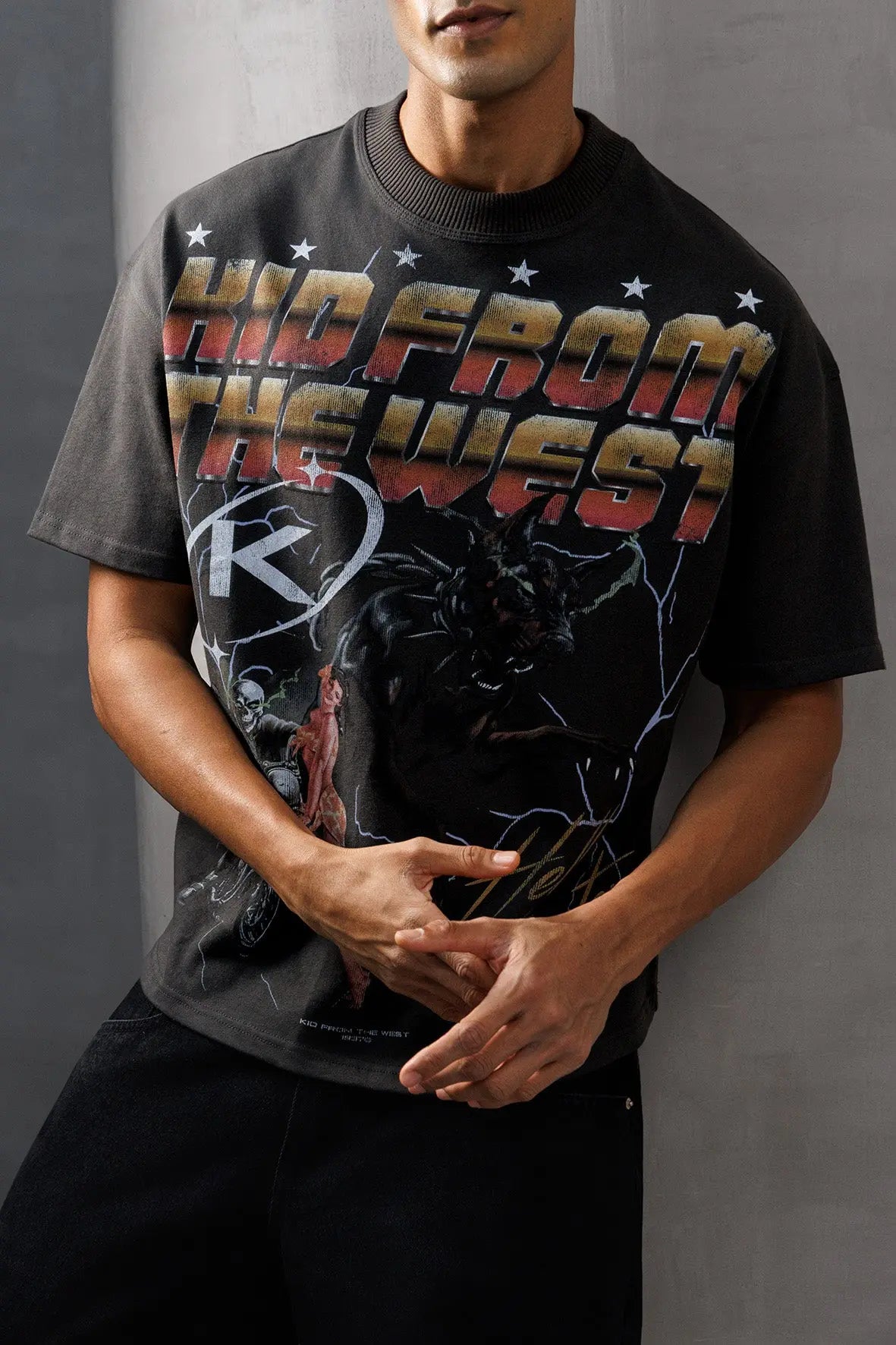 HELL HUNTER T-SHIRT - VINTAGE BLACK KID FROM THE WEST