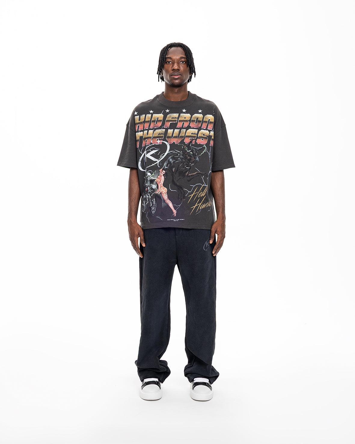 HELL HUNTER TEE - VINTAGE BLACK
