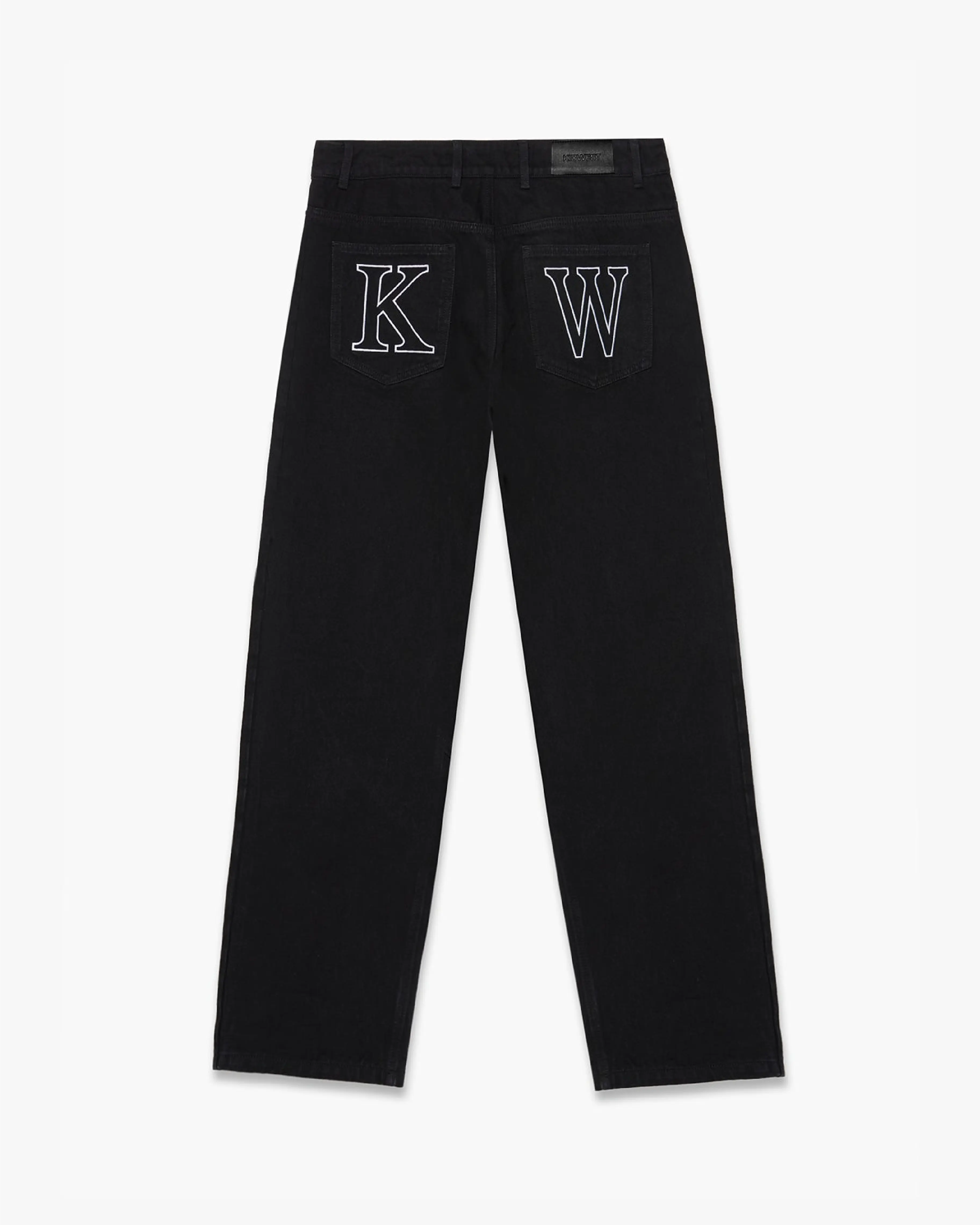 KW DENIM JEANS - JET BLACK KID FROM THE WEST