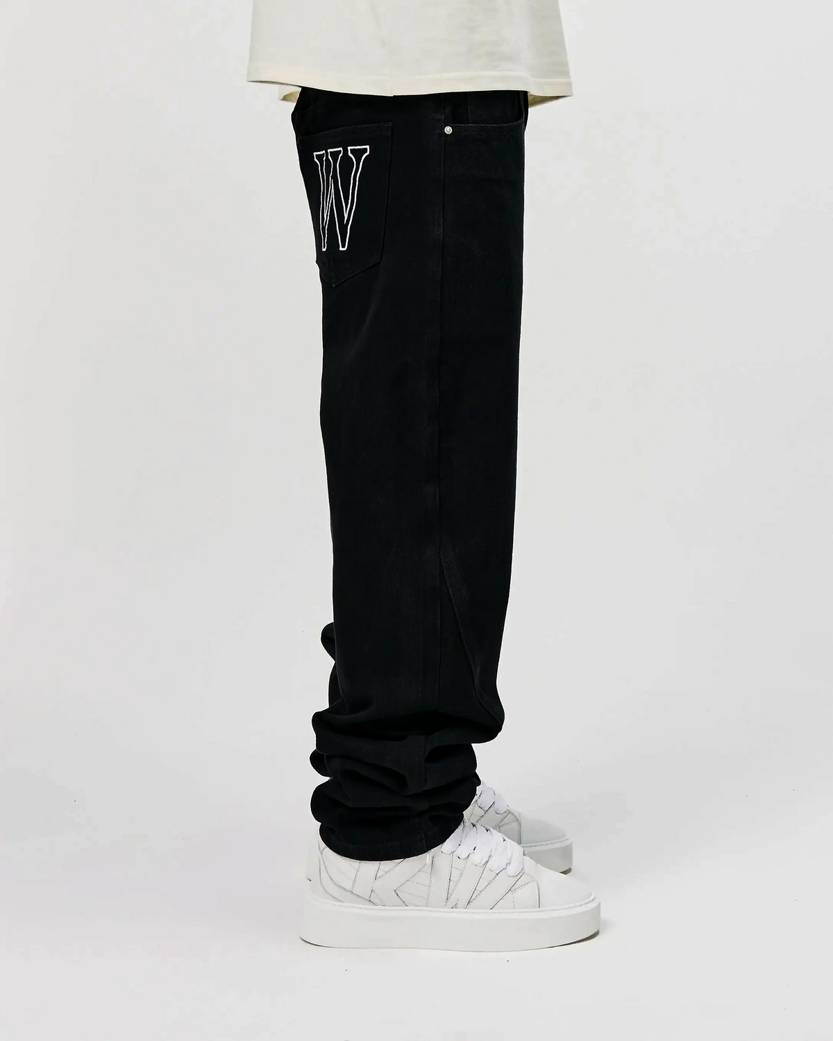 KW DENIM JEANS - JET BLACK