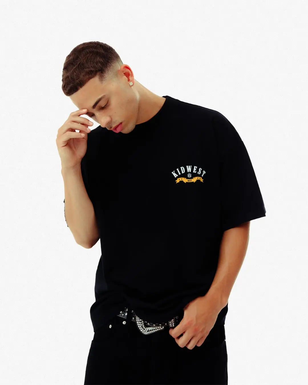 KW MONTE CARLO T-SHIRT - BLACK KID FROM THE WEST