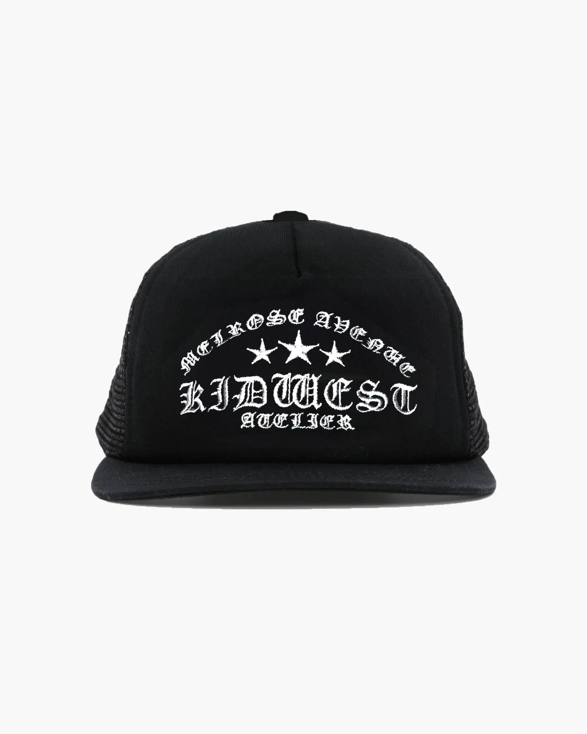MELROSE ATELIER TRUCKER CAP - BLACK - KIDWESTClothing