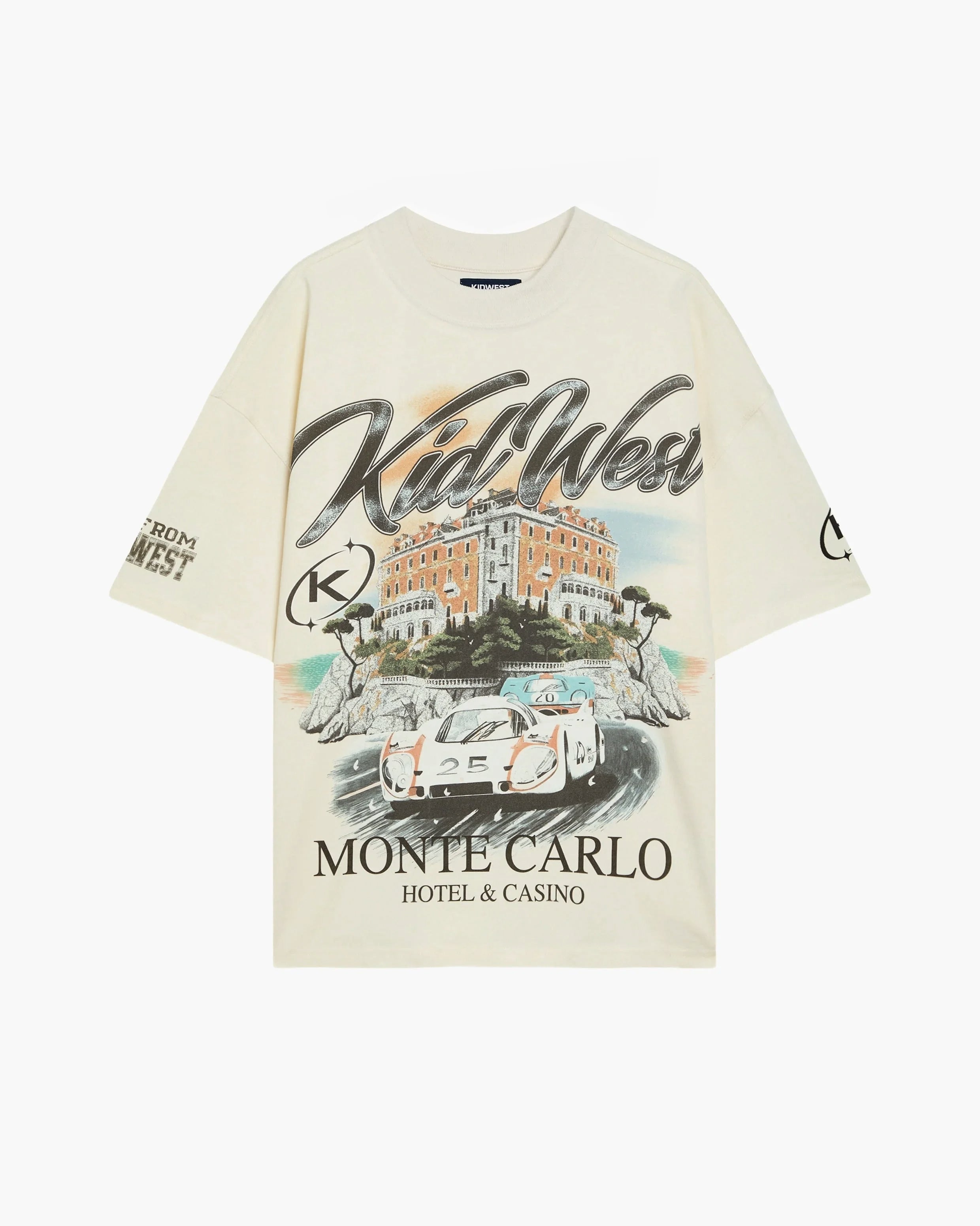 MONTE CARLO T-SHIRT - VINTAGE WHITE KID FROM THE WEST