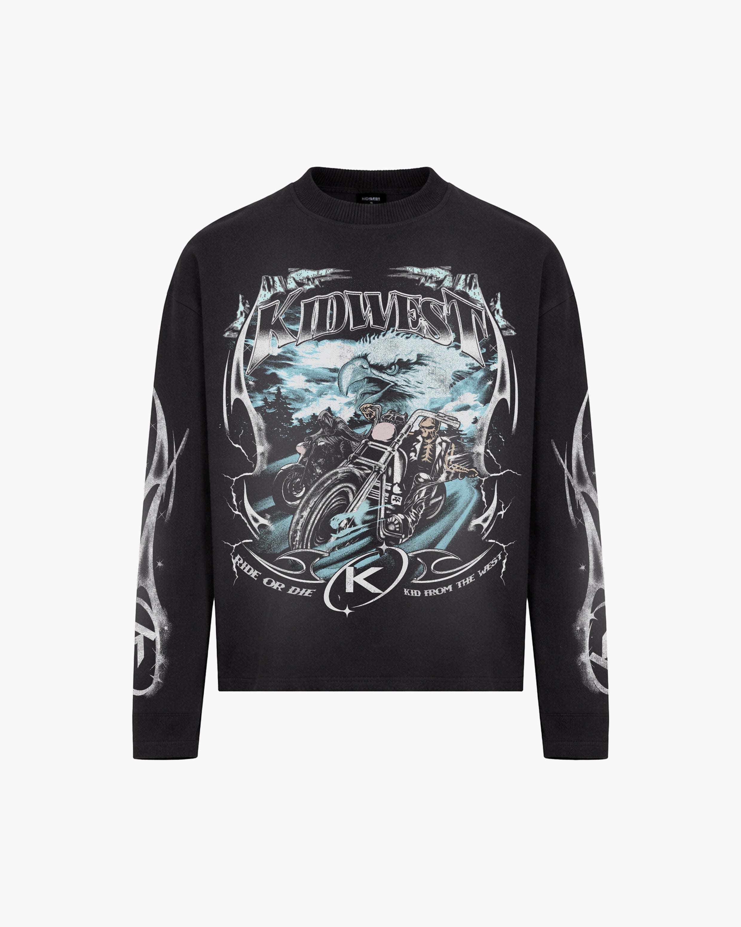 RIDE OR DIE LONGSLEEVE - VINTAGE BLACK KID FROM THE WEST