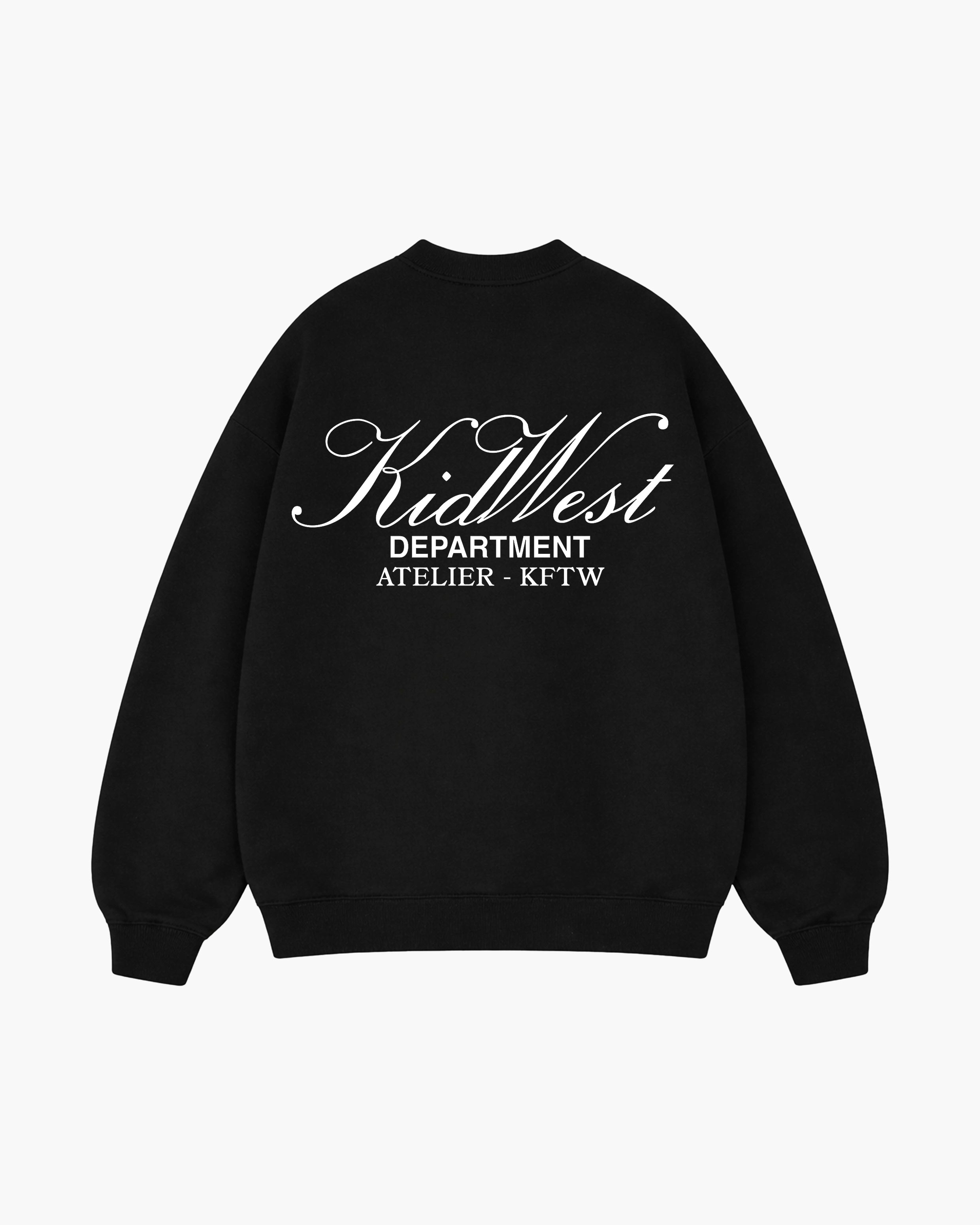 SCRIPT SWEATSHIRT -  BLACK KID FROM THE WEST