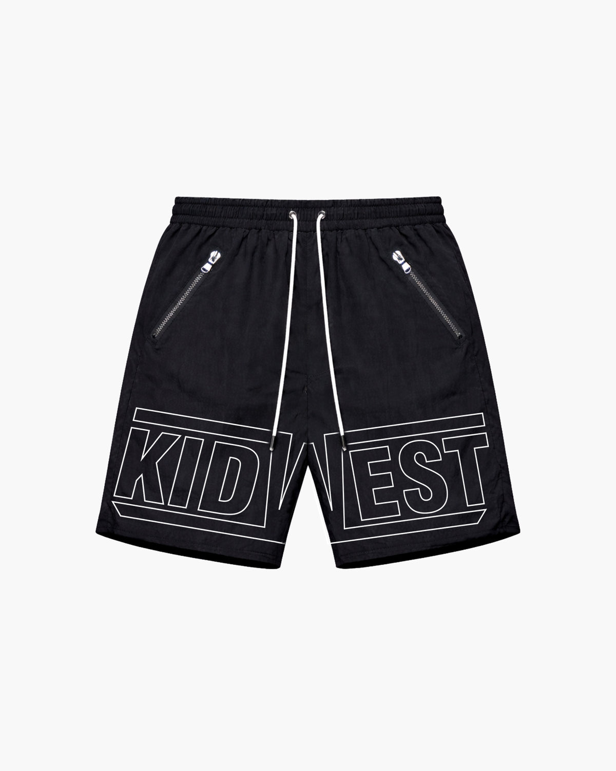 KW Logo Shorts - Black KID FROM THE WEST