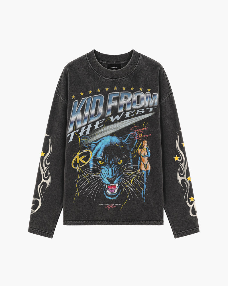 SINNERS REVENGE LONGSLEEVE - VINTAGE BLACK KID FROM THE WEST