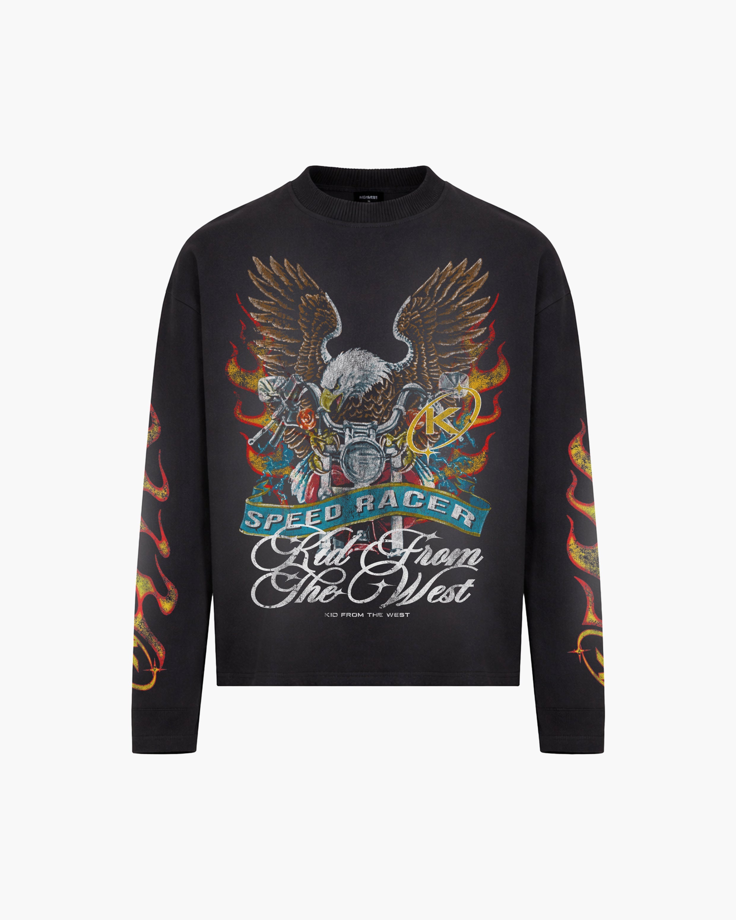 SPEED RACER LONGSLEEVE - VINTAGE BLACK KID FROM THE WEST