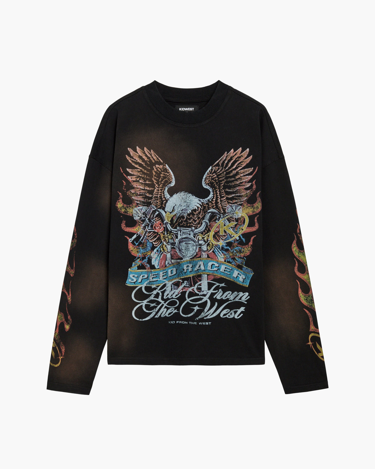 SPEED RACER LONGSLEEVE - SUN FADED BLACK