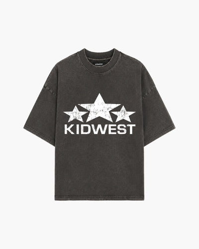WESTSTARS TEE - WASHED GREY KID FROM THE WEST