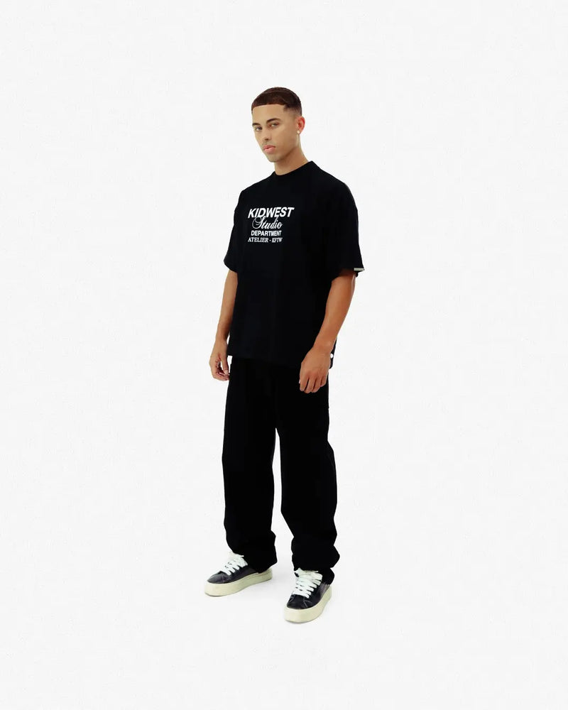 STUDIO DEPT. T - SHIRT - BLACK - KIDWESTClothing